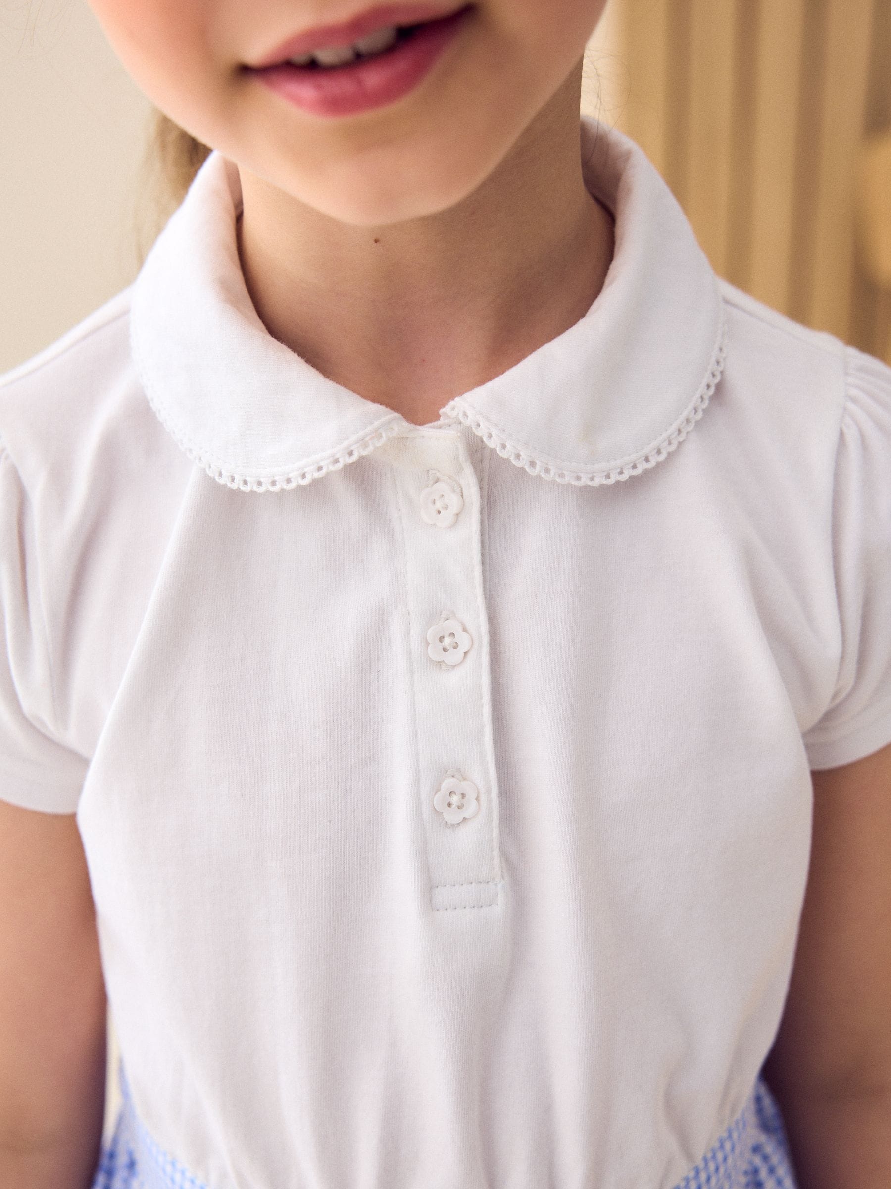 Blue Gingham School Skirt Dress (3-14yrs)