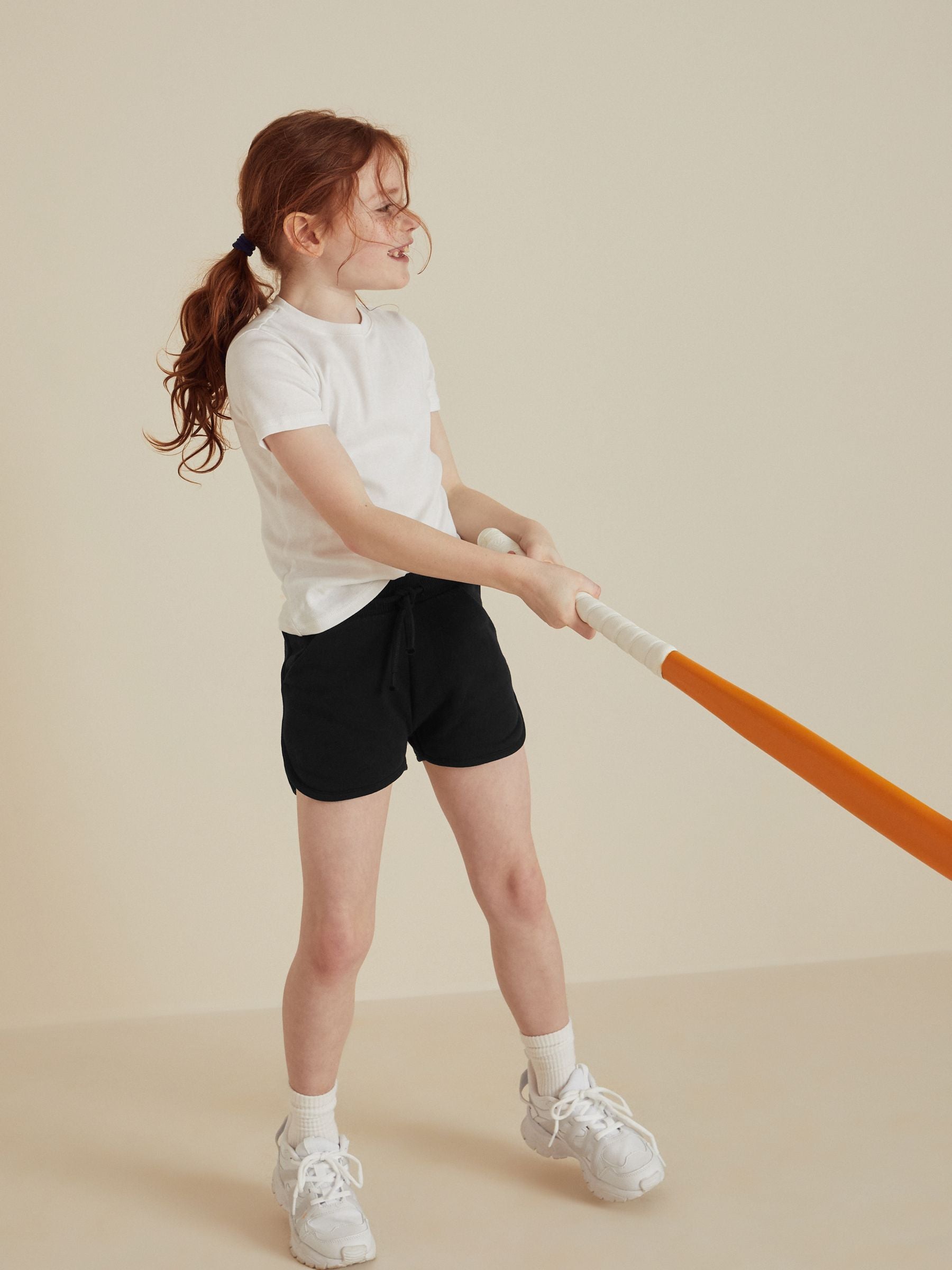 Black Jersey Shorts (3-16yrs)