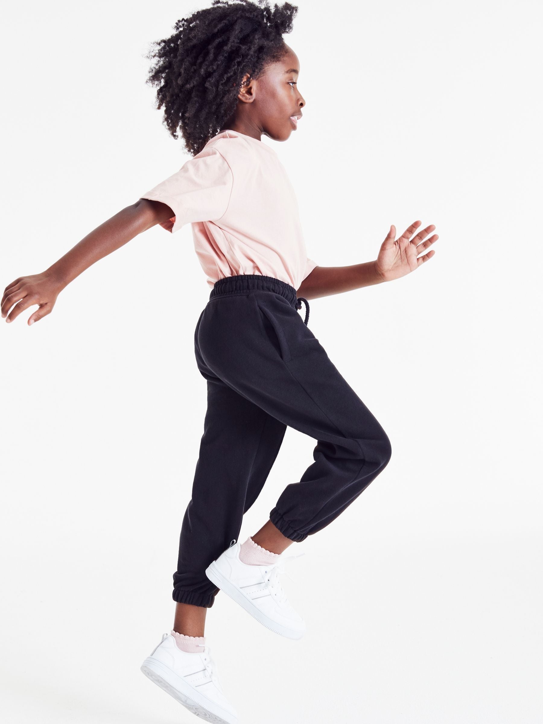 Black Oversized 90s Joggers (3-16yrs)