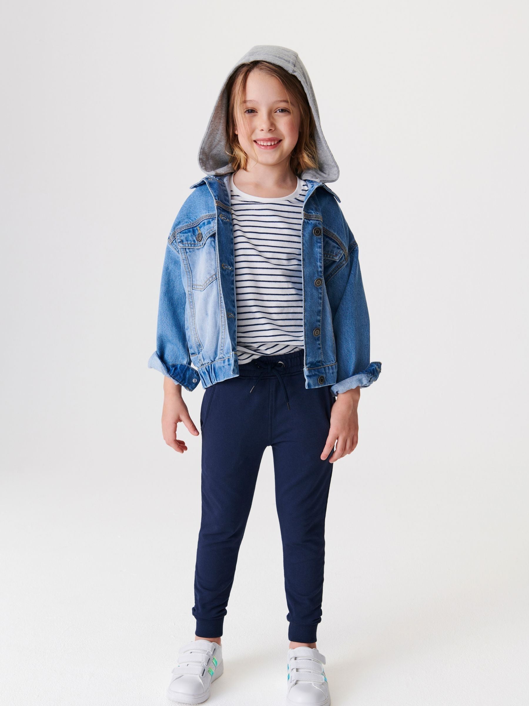 Navy Blue Skinny Fit Joggers (3-16yrs)