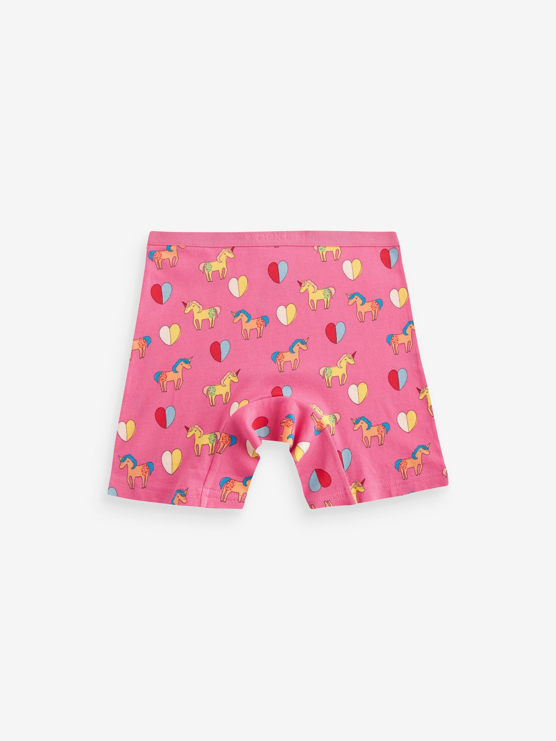 Pink/Blue Stampy Long Leg Short Briefs 5 Pack (2-16yrs)