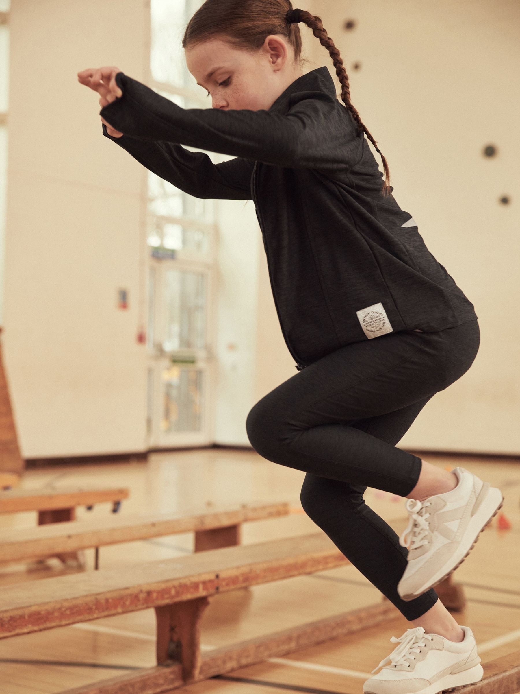 Black Sports Leggings (3-16yrs)
