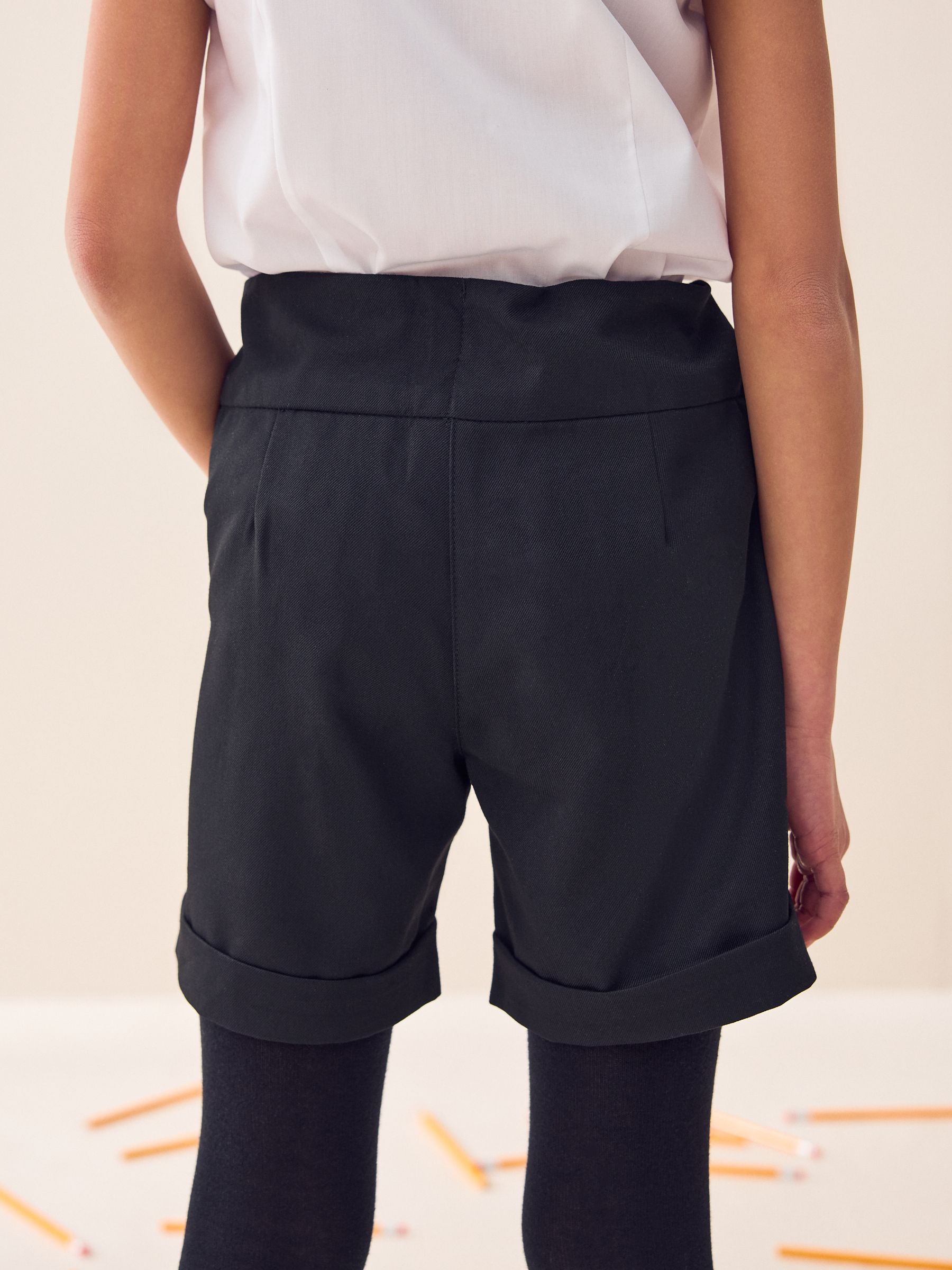 Black School Shorts (3-16yrs)