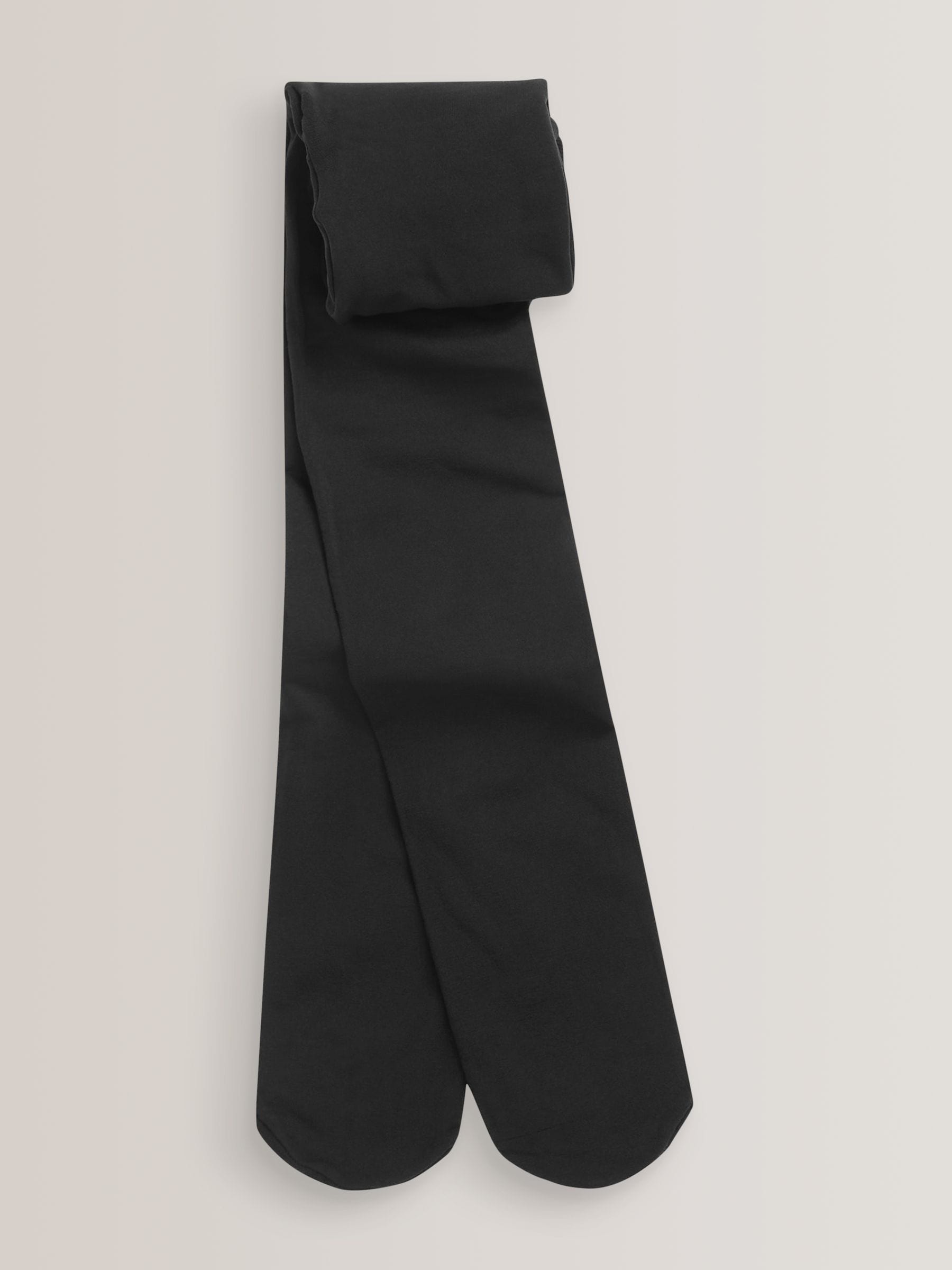Black Regular Length 2 Pack 40 Denier School Tights