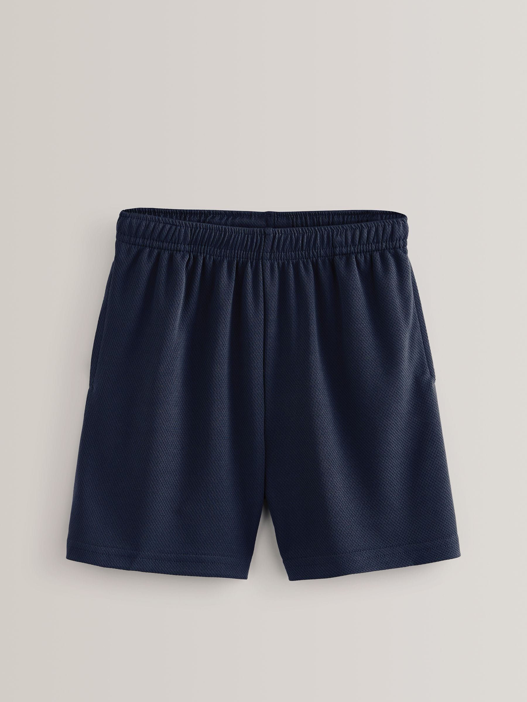 Navy Blue Single Sports Shorts (3-16yrs)