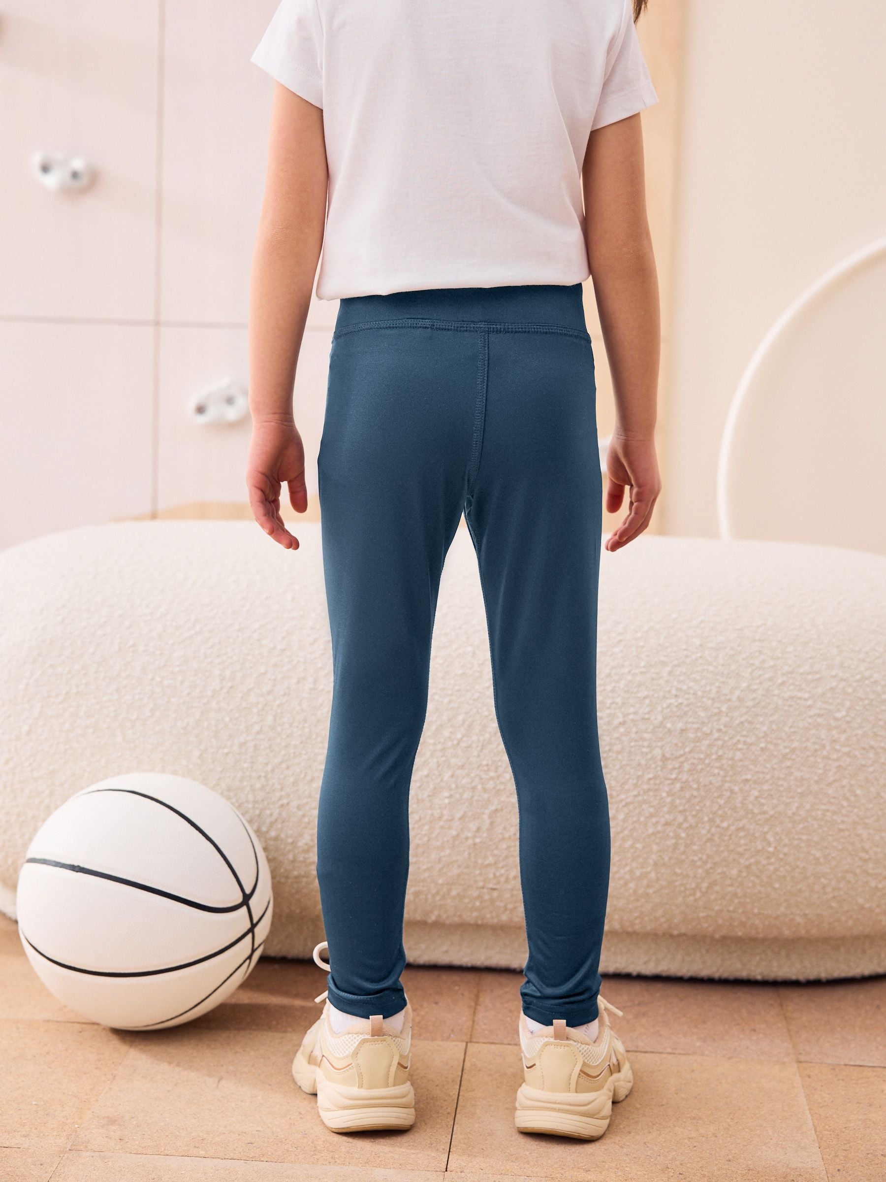Navy Blue Sport Leggings (3-16yrs)