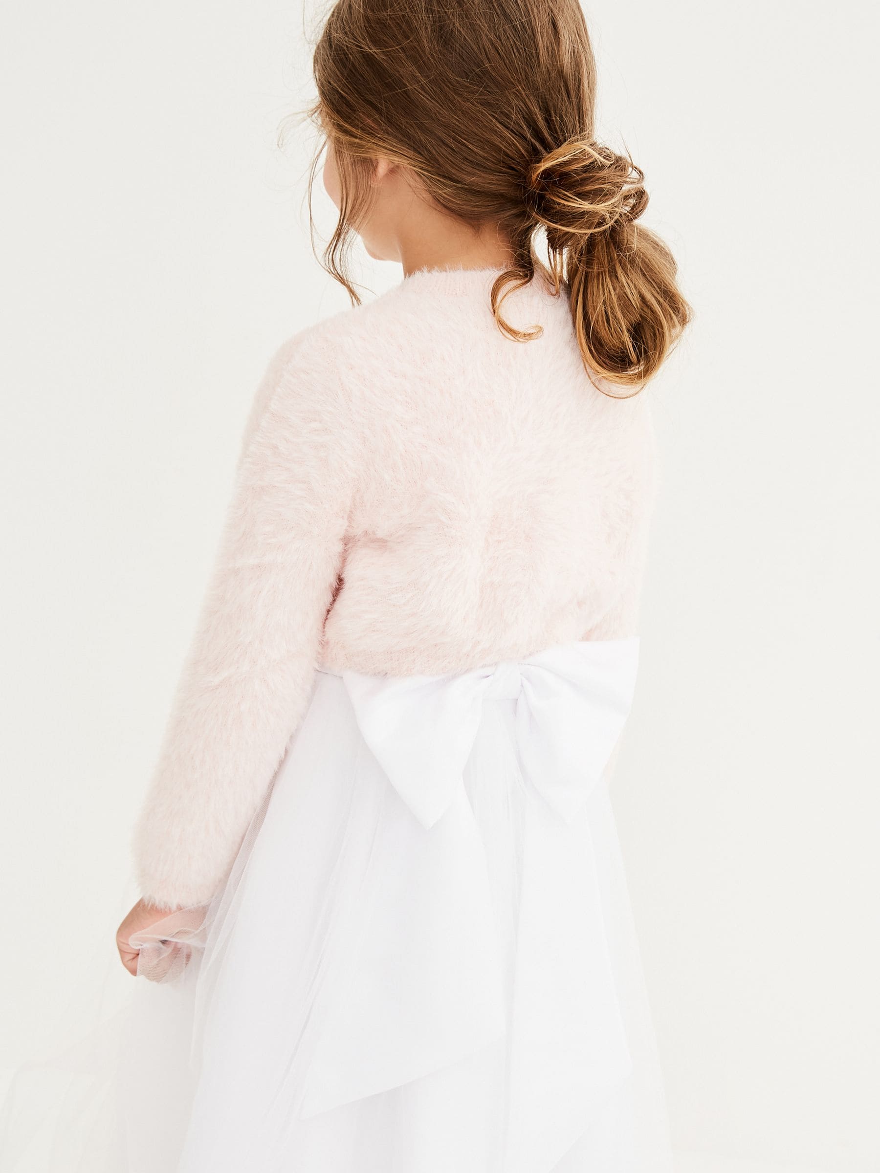 Pink Fluffy Shrug Cardigan (12mths-16yrs)