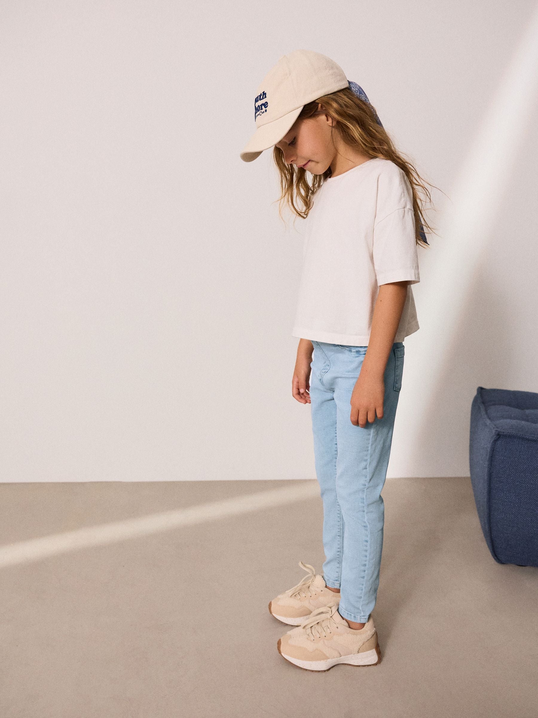 Light Blue Regular Length Stretch Jeggings (3-16yrs)