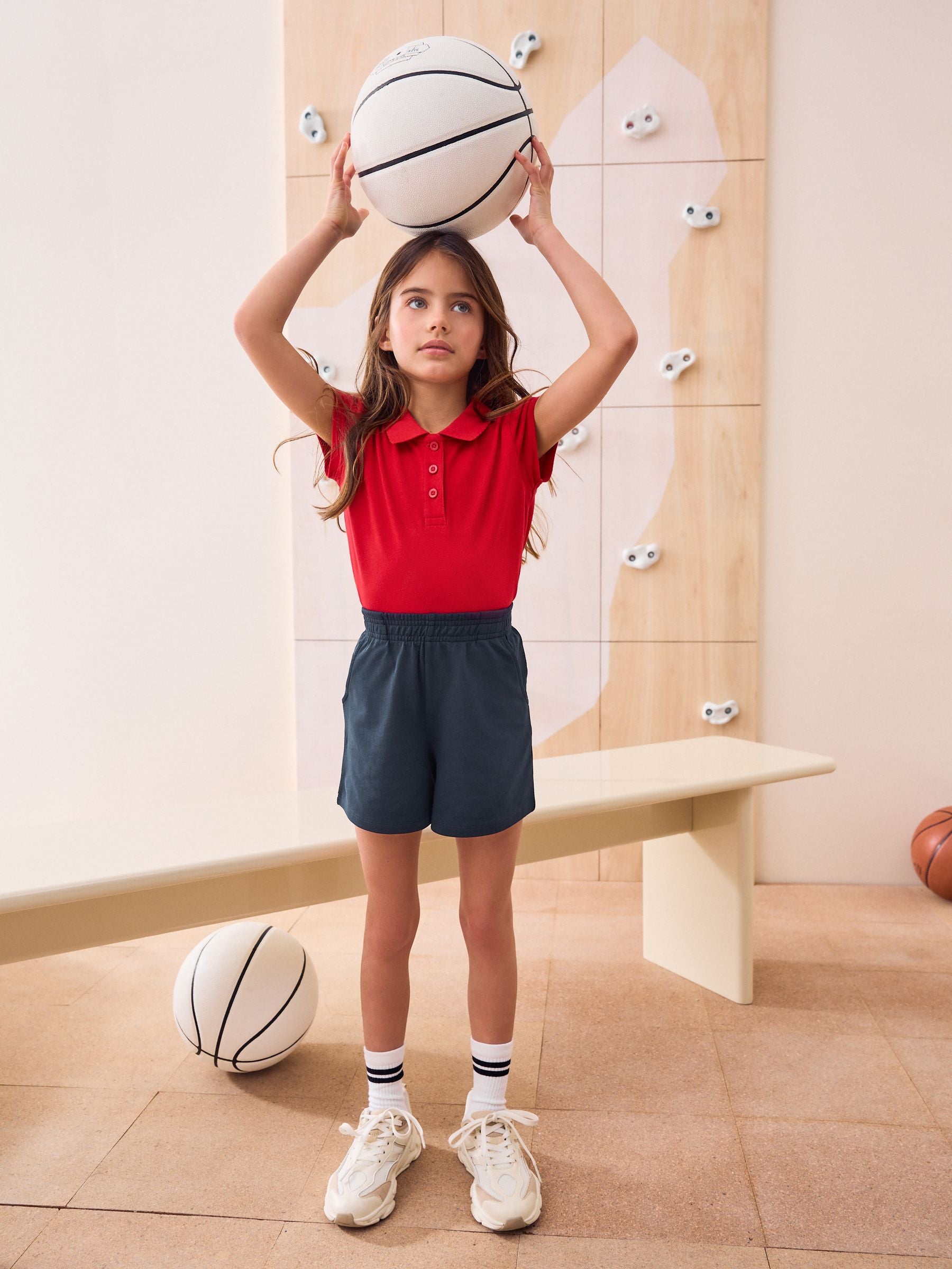 Navy Blue 100% Cotton Jersey School Shorts (3-16yrs)