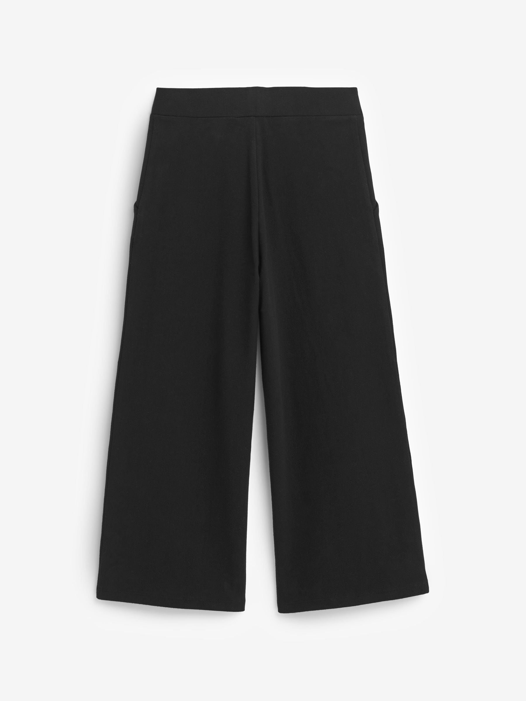 Black 1 Pack Wide Leg Jersey Trousers (3-16yrs)
