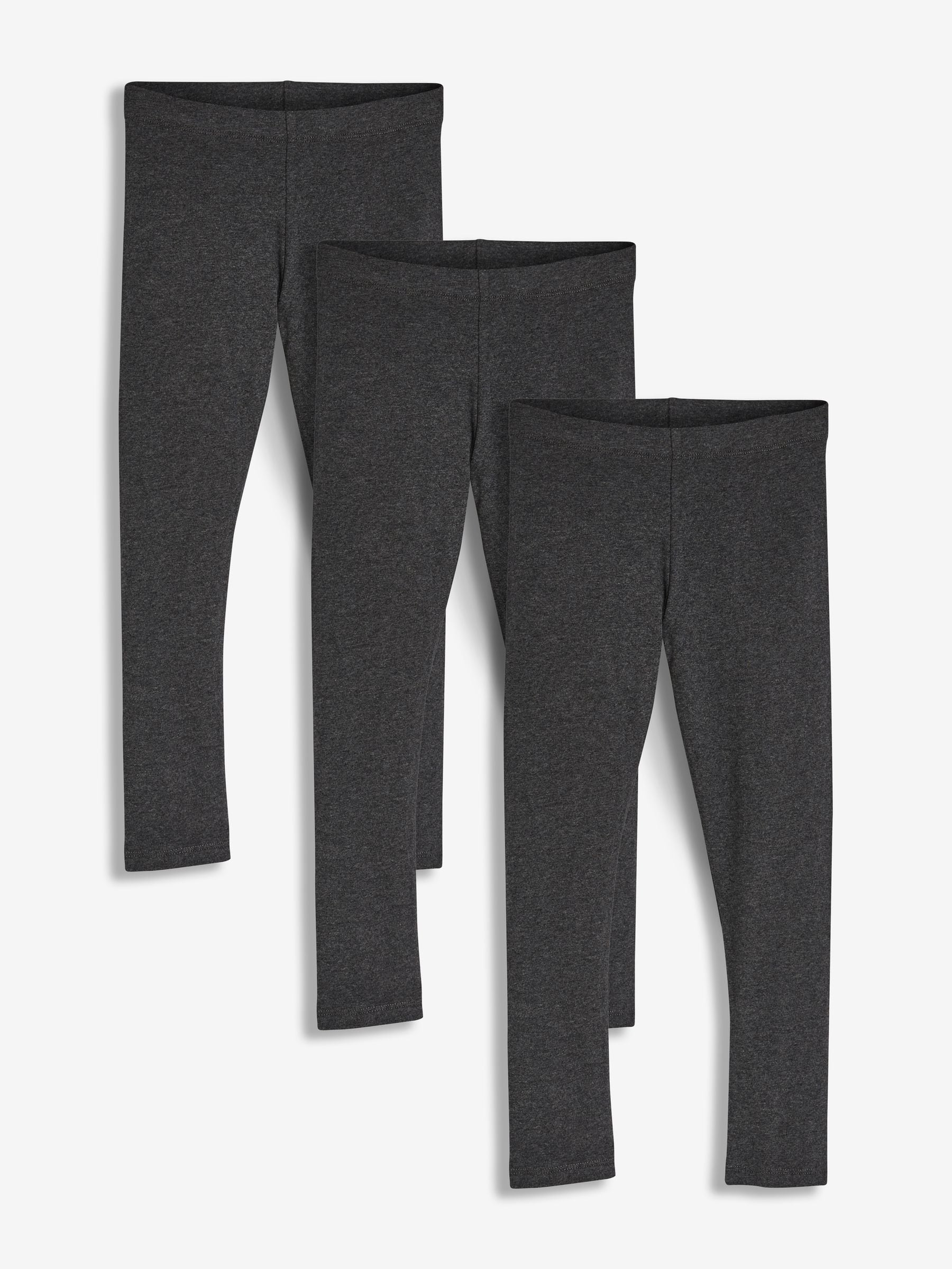 Charcoal Grey Regular Fit Leggings 3 Pack (3-16yrs)
