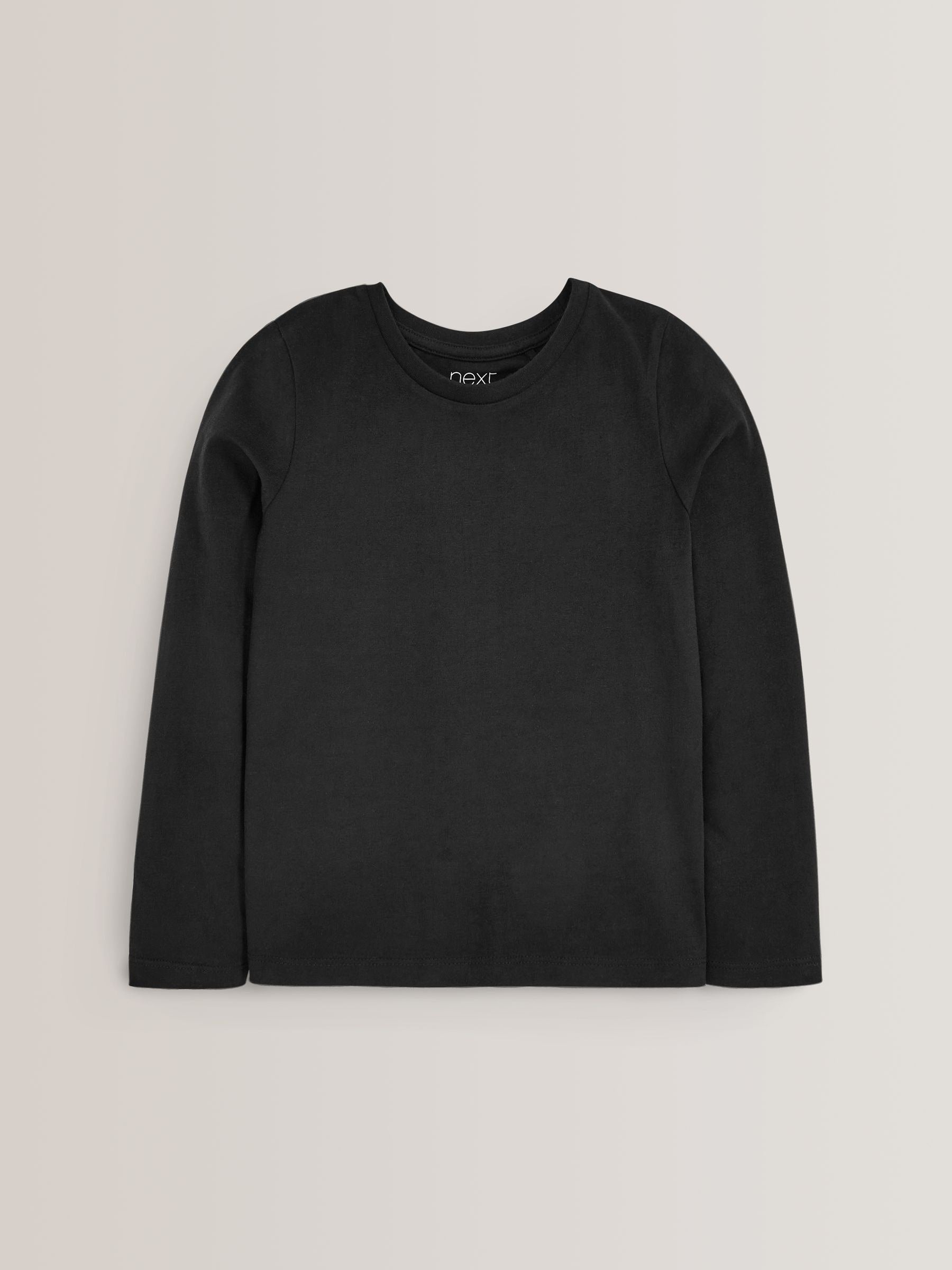 Monochrome Long Sleeve Basic T-Shirts 3 Pack (3-16yrs)