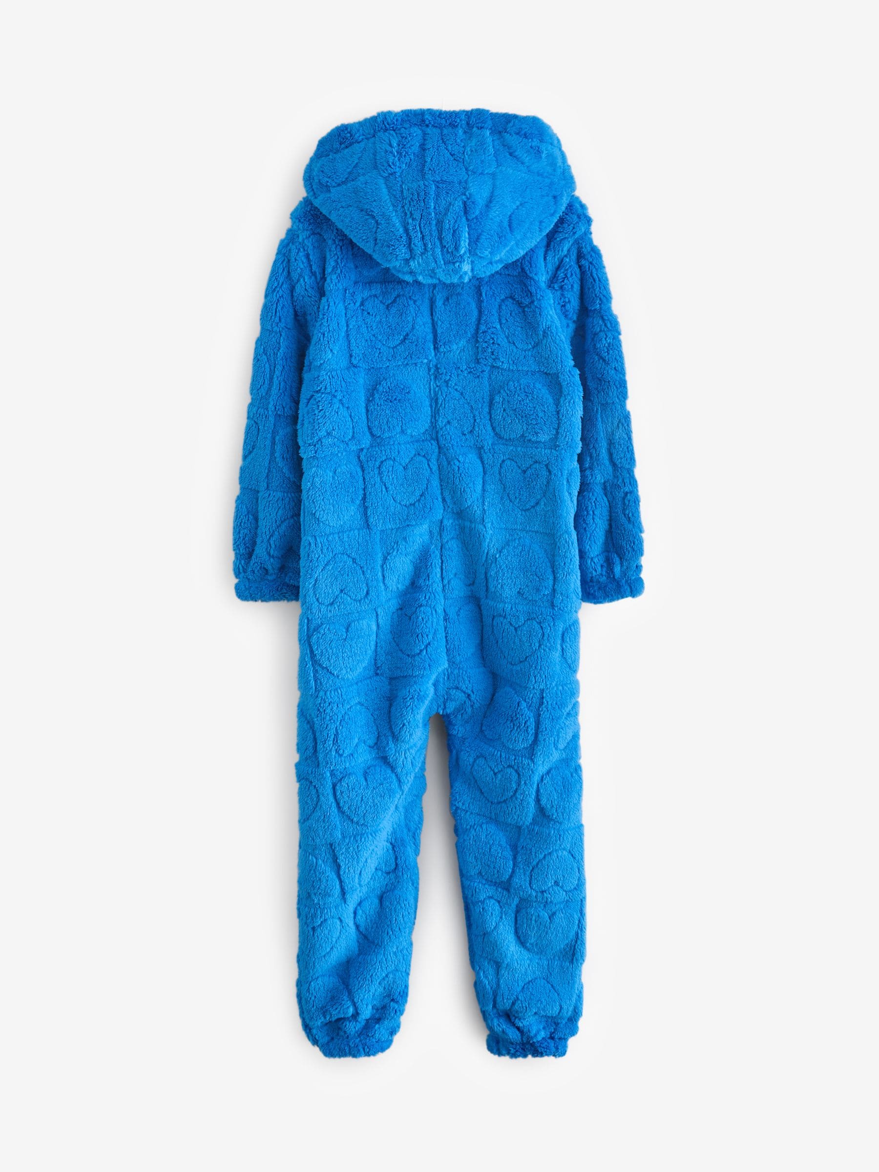 Cobalt Blue Heart Fleece All-In-One (1.5-16yrs)