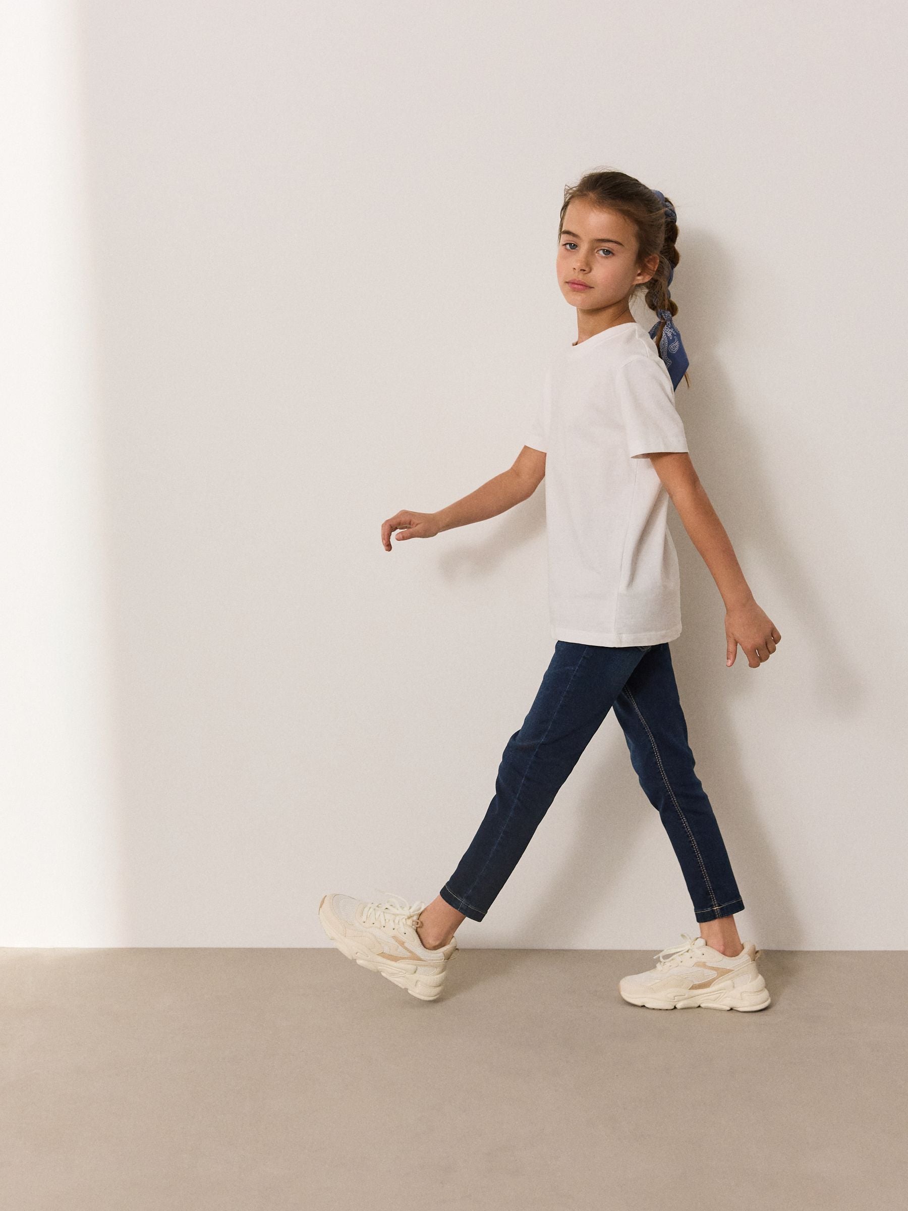 Dark Blue Regular Length Stretch Jeggings (3-16yrs)