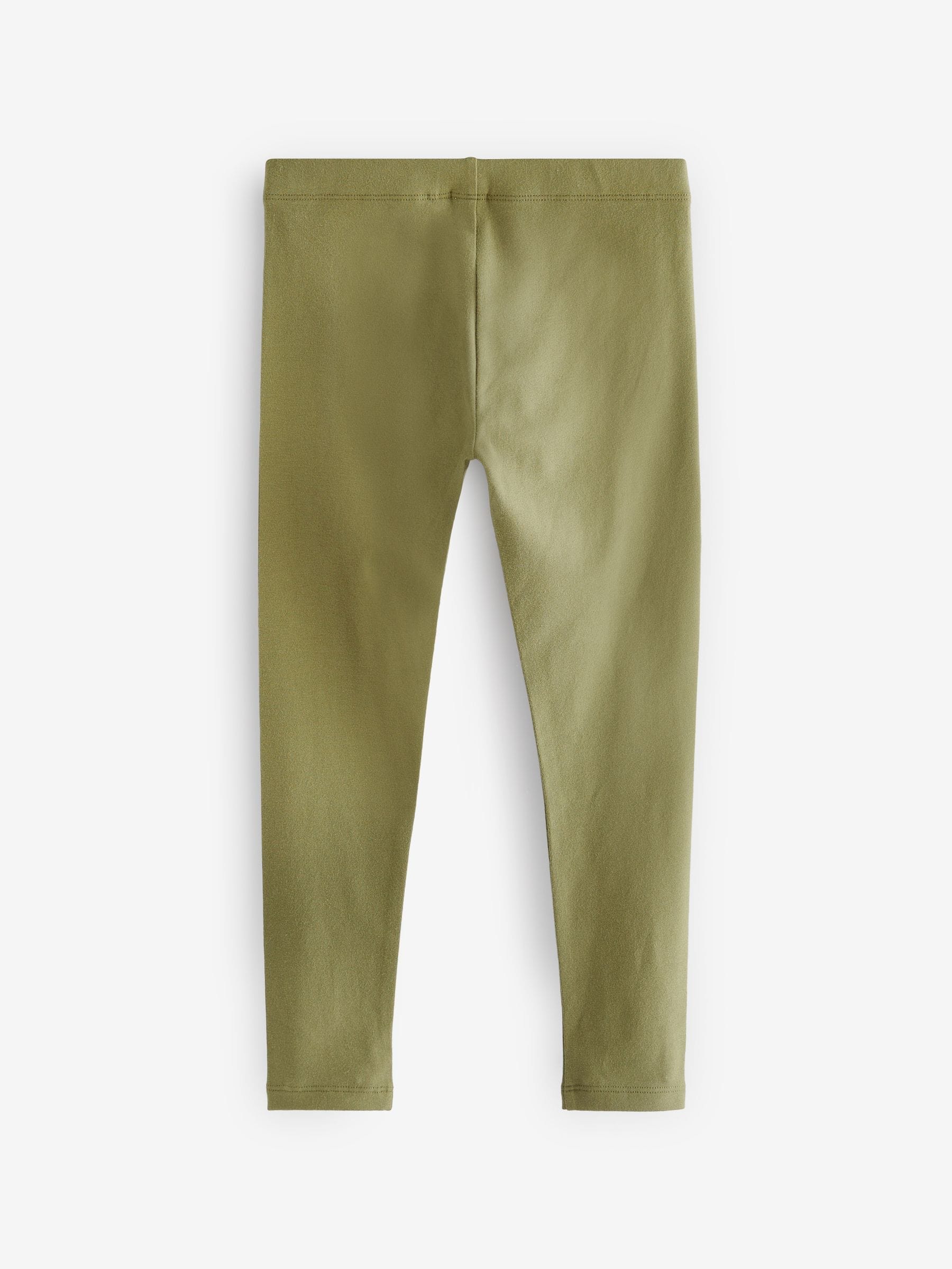 Green Khaki Regular Fit Leggings (3-16yrs)