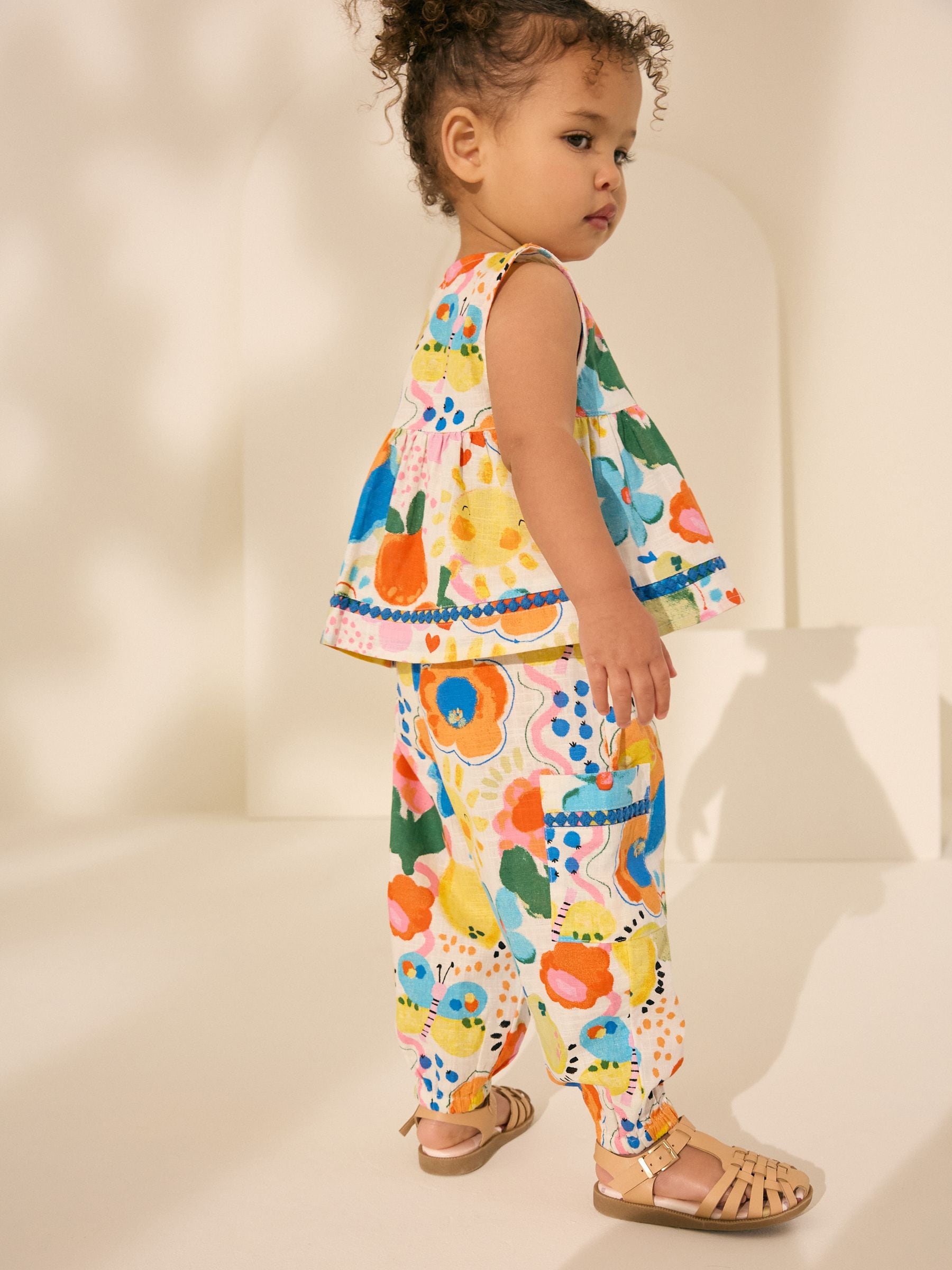 Rainbow 100% Cotton Bright Top and Trousers Set (3mths-7yrs)