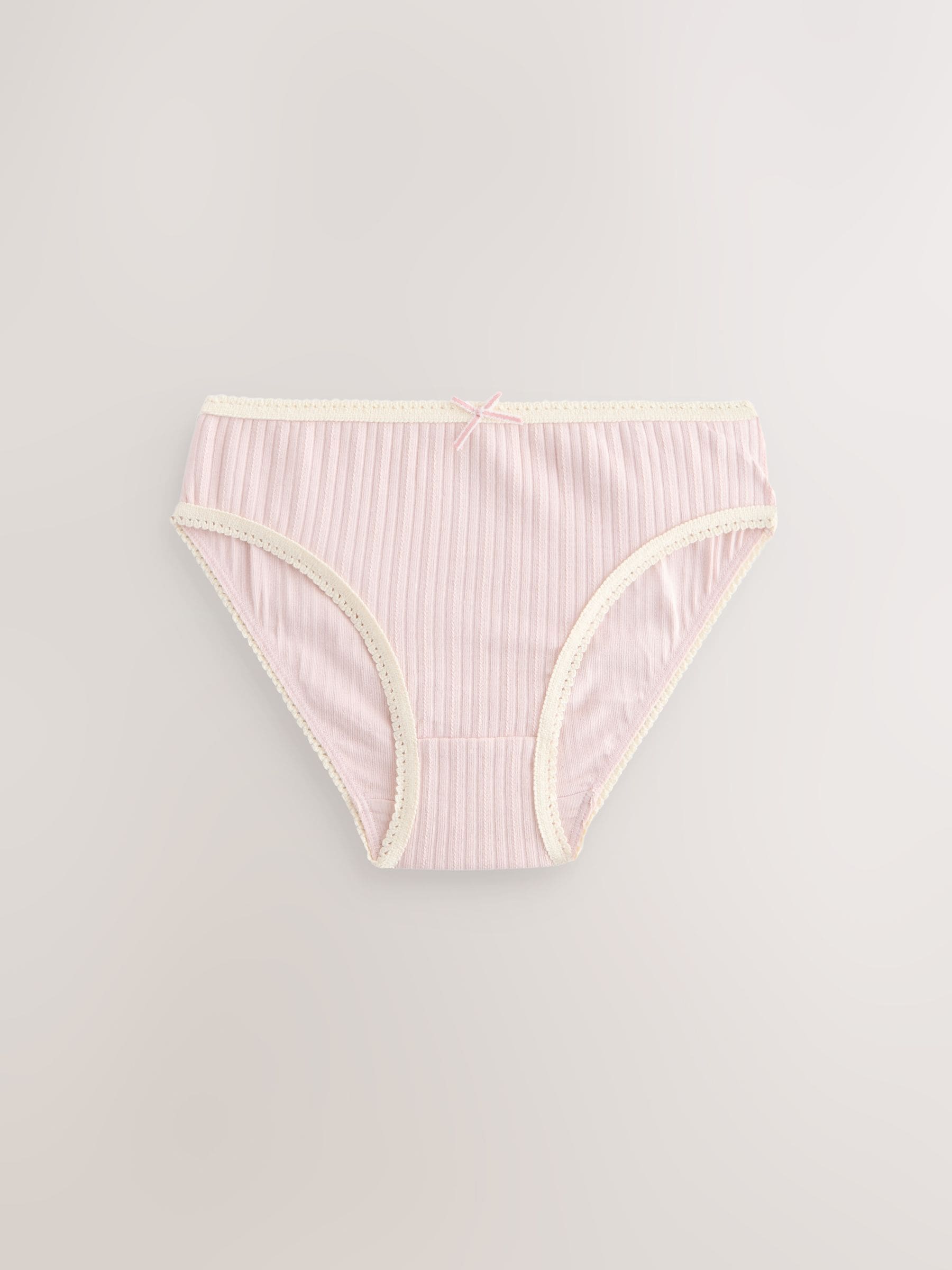 Cream Stripe Bikini Briefs 5 Pack (1.5-16yrs)