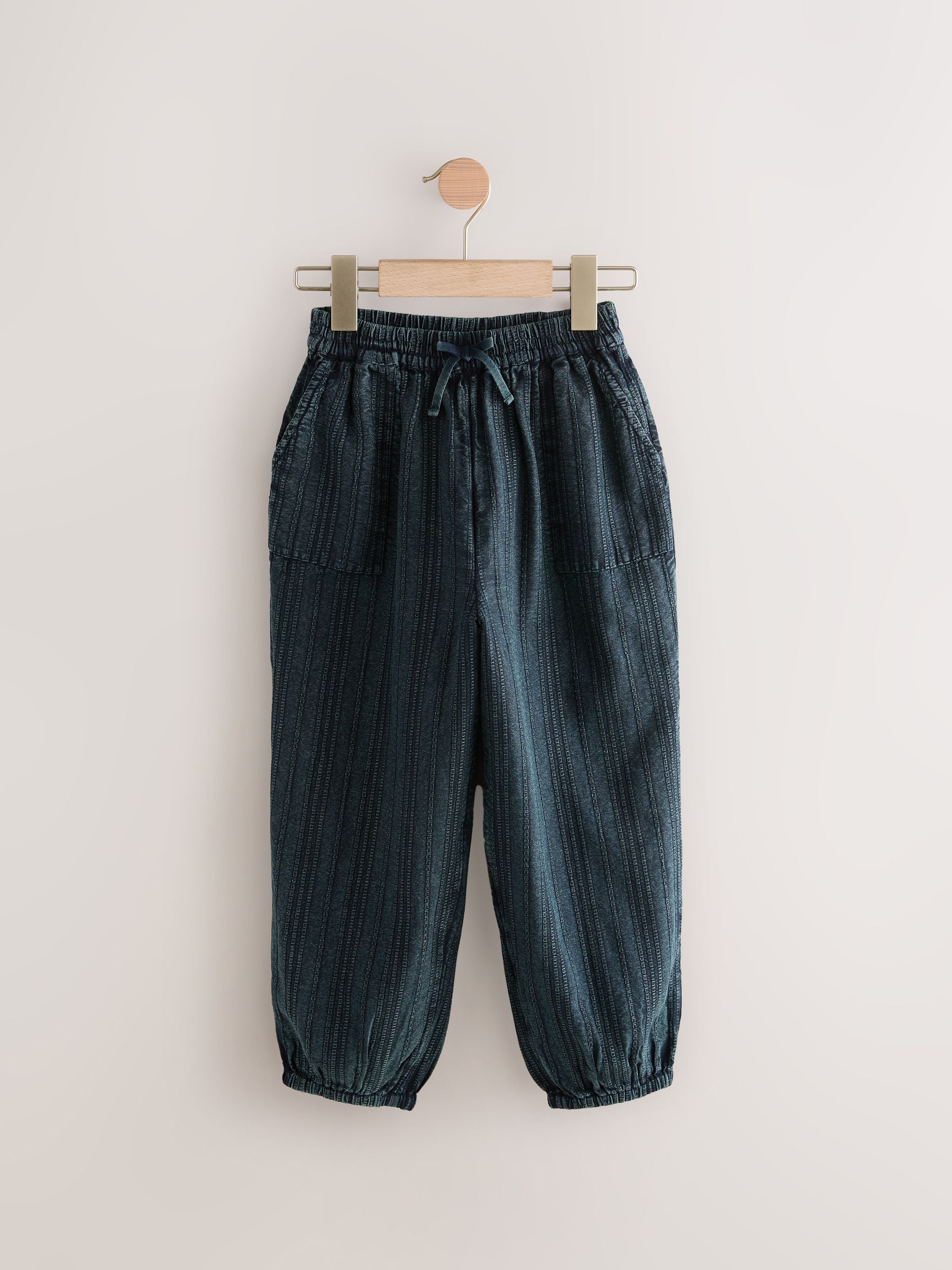 Charcoal Grey 100% Cotton Pull on Barrel Trousers (3-16yrs)