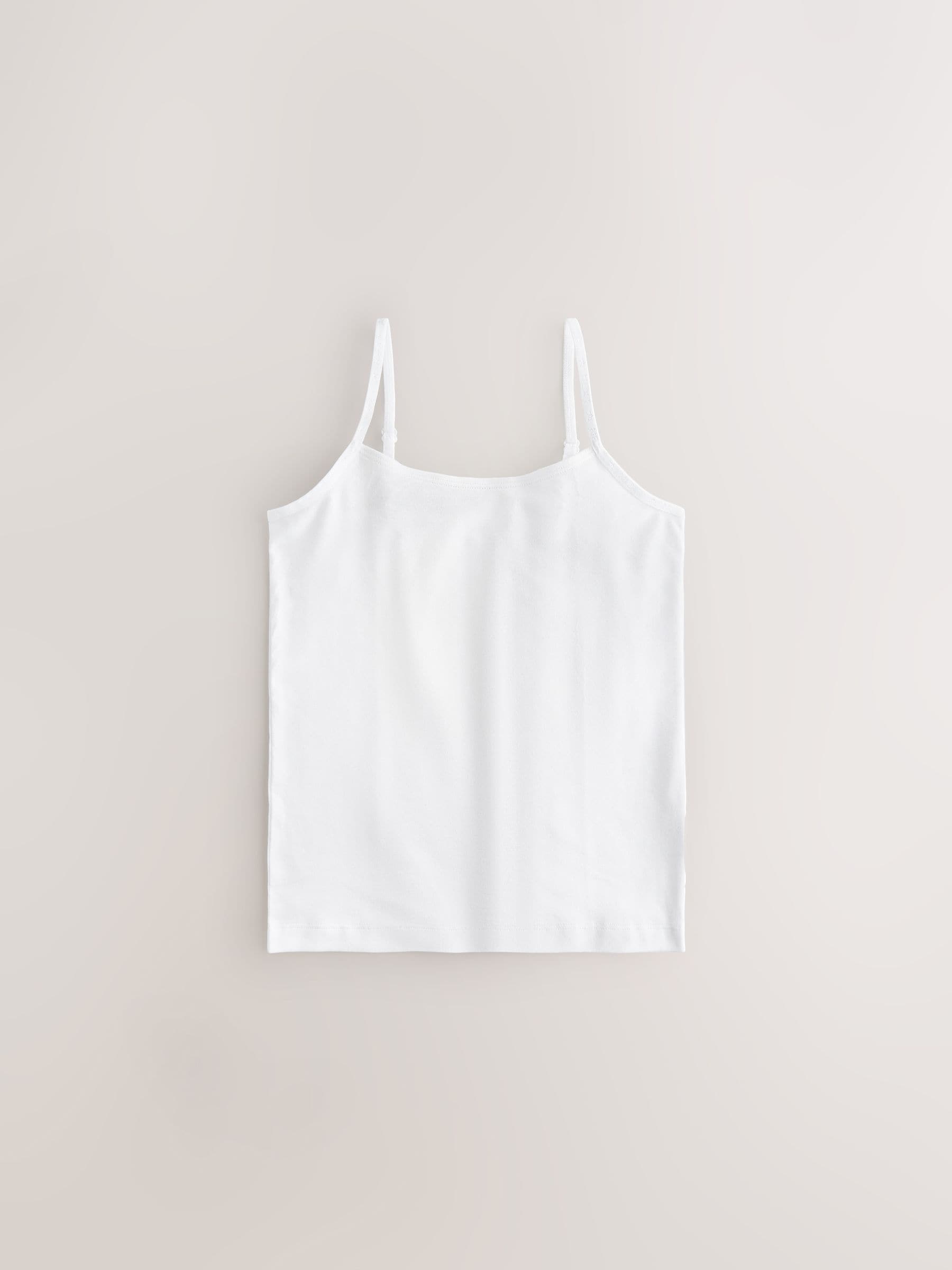 White 5 Pack Cami Vest (1.5-16yrs)