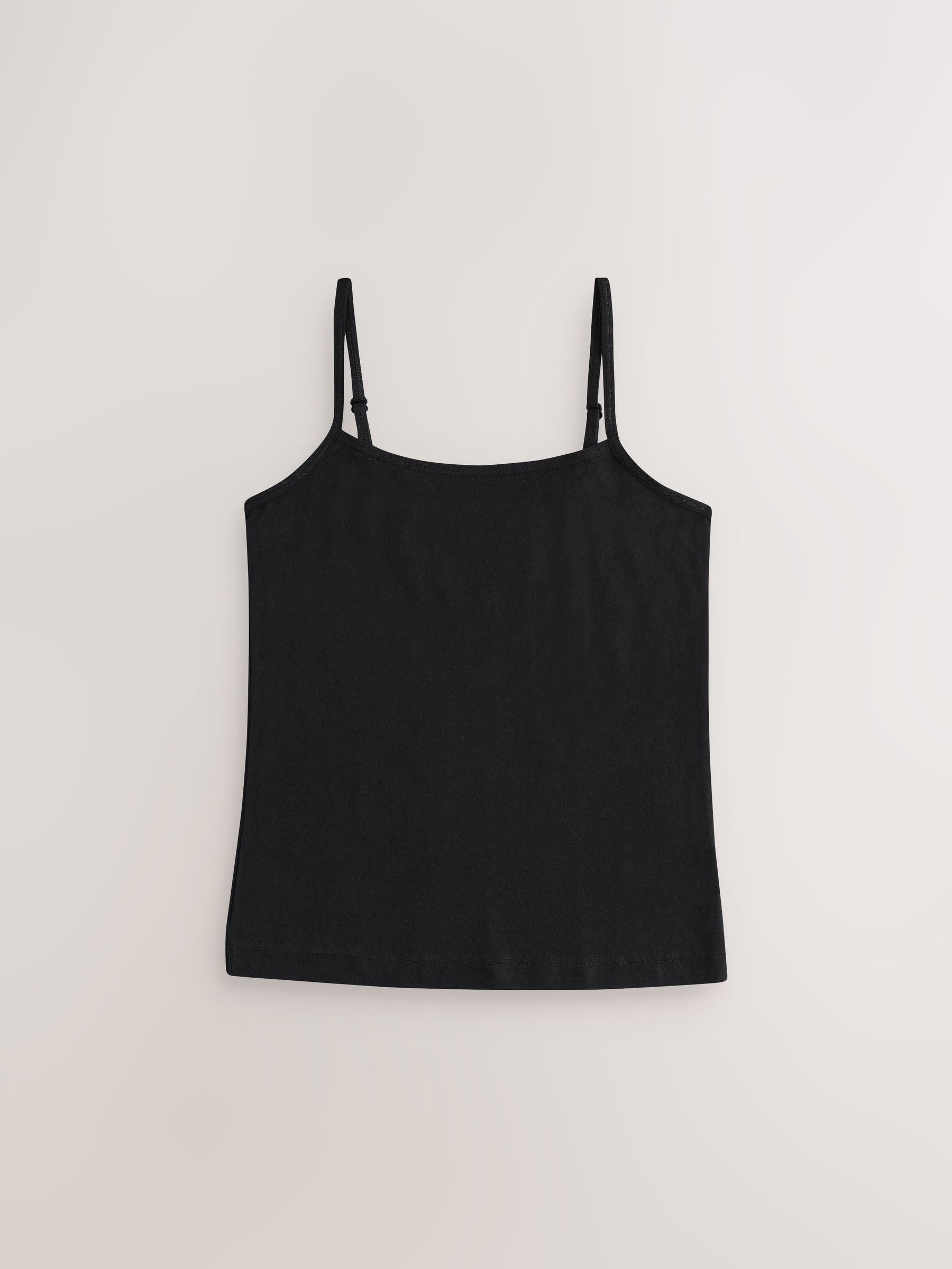 Black Strappy Cami Vests 3 Pack (1.5-16yrs)