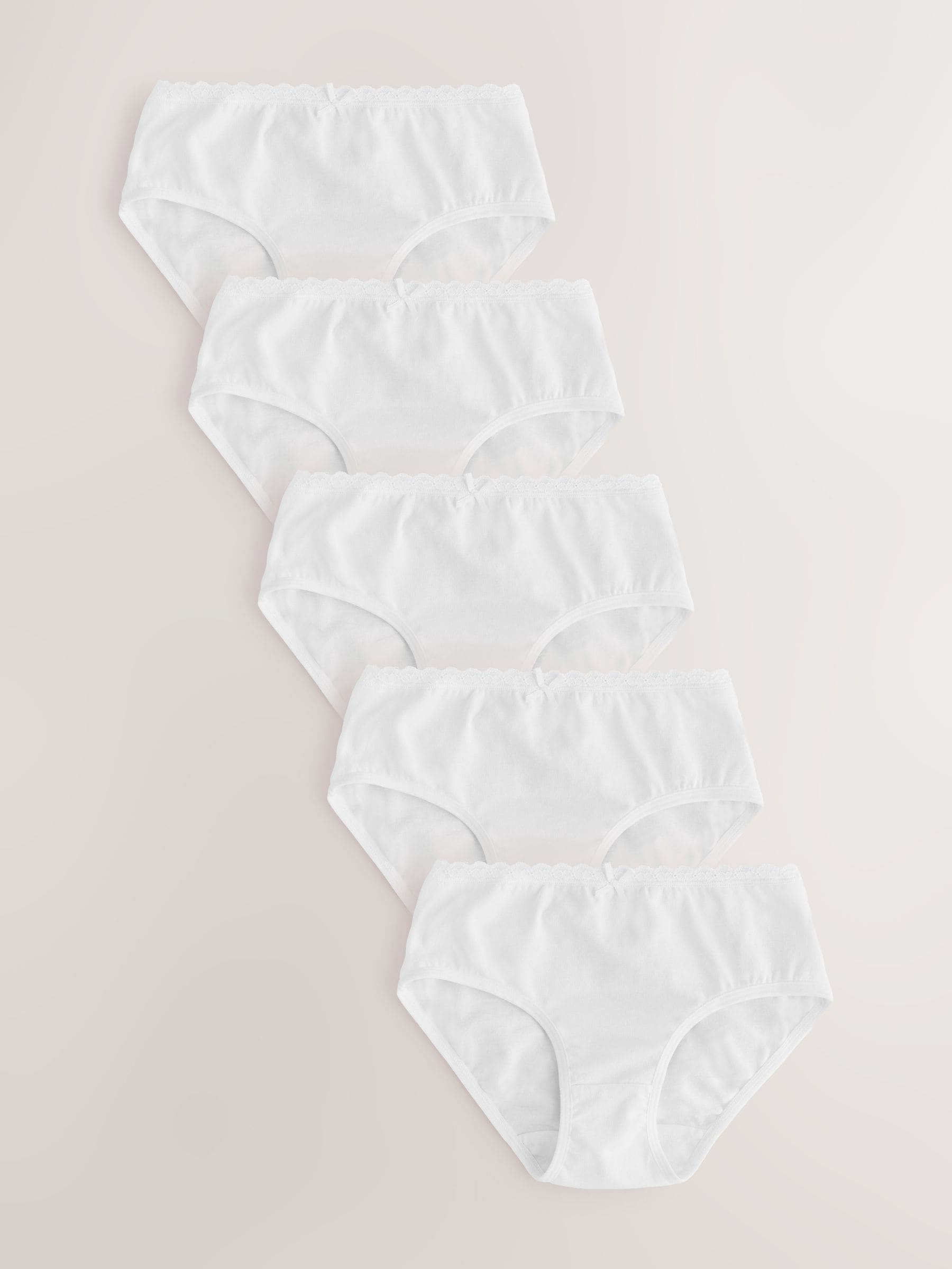 White Briefs 5 Pack (1.5-16yrs)