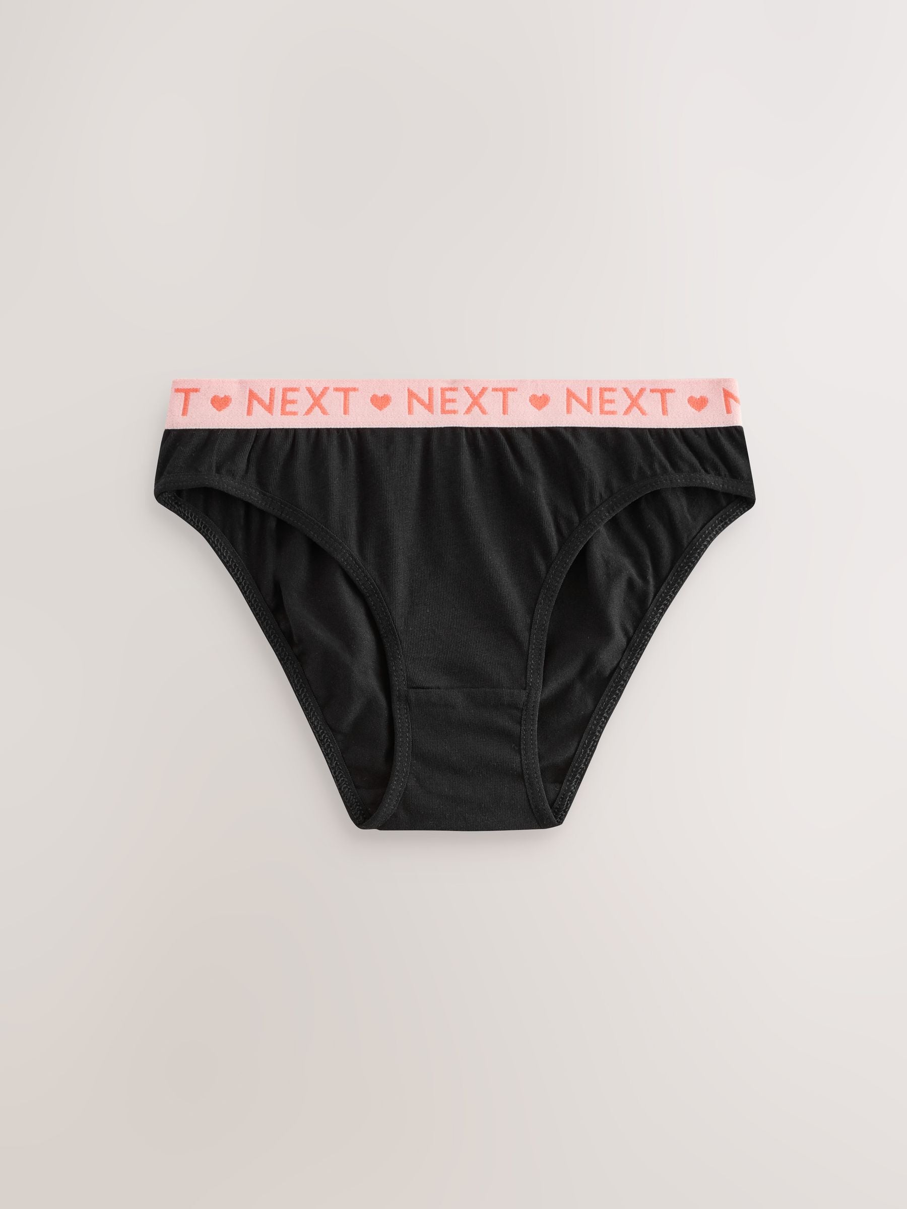 Black Bikini Briefs 7 Pack (5-16yrs)