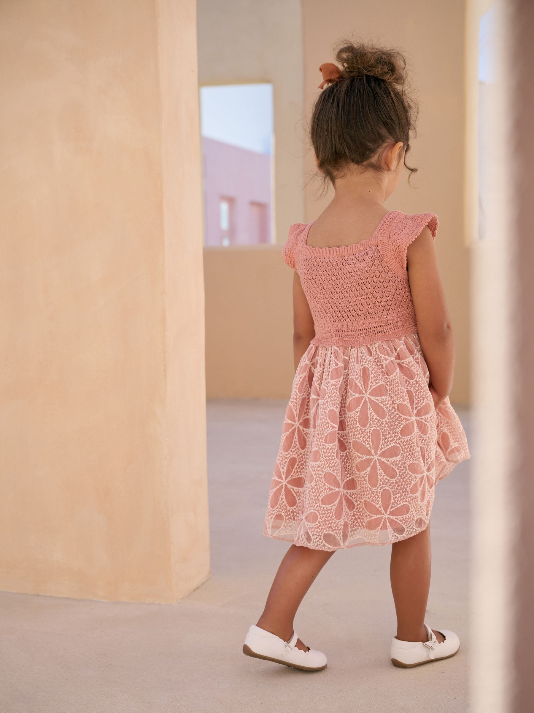 Pink Occasion Knit Dress (3mths-10yrs)