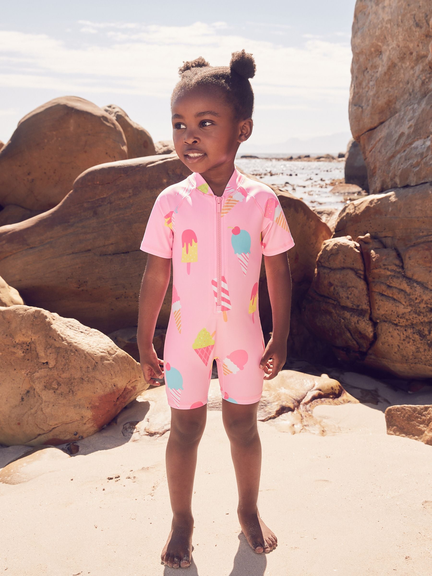 Pink Ice Cream Sunsafe Swimsuit (3mths-10yrs)