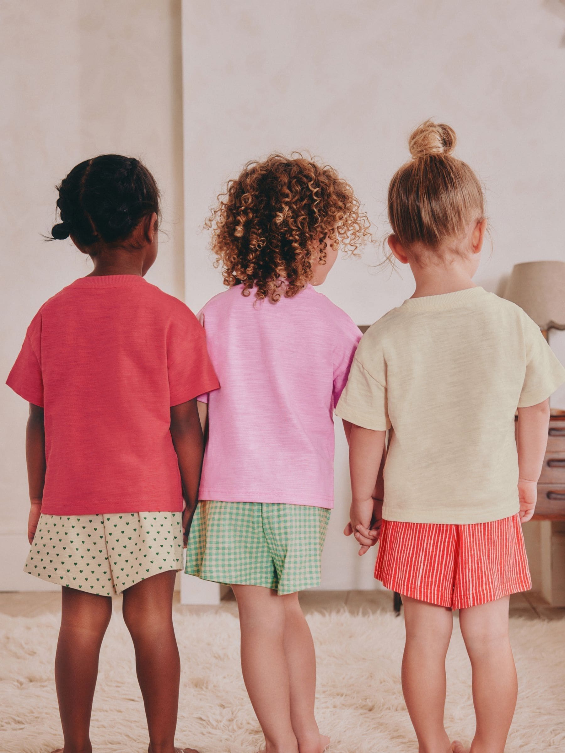 Red Short Pyjamas 3 Pack (9mths-10yrs)