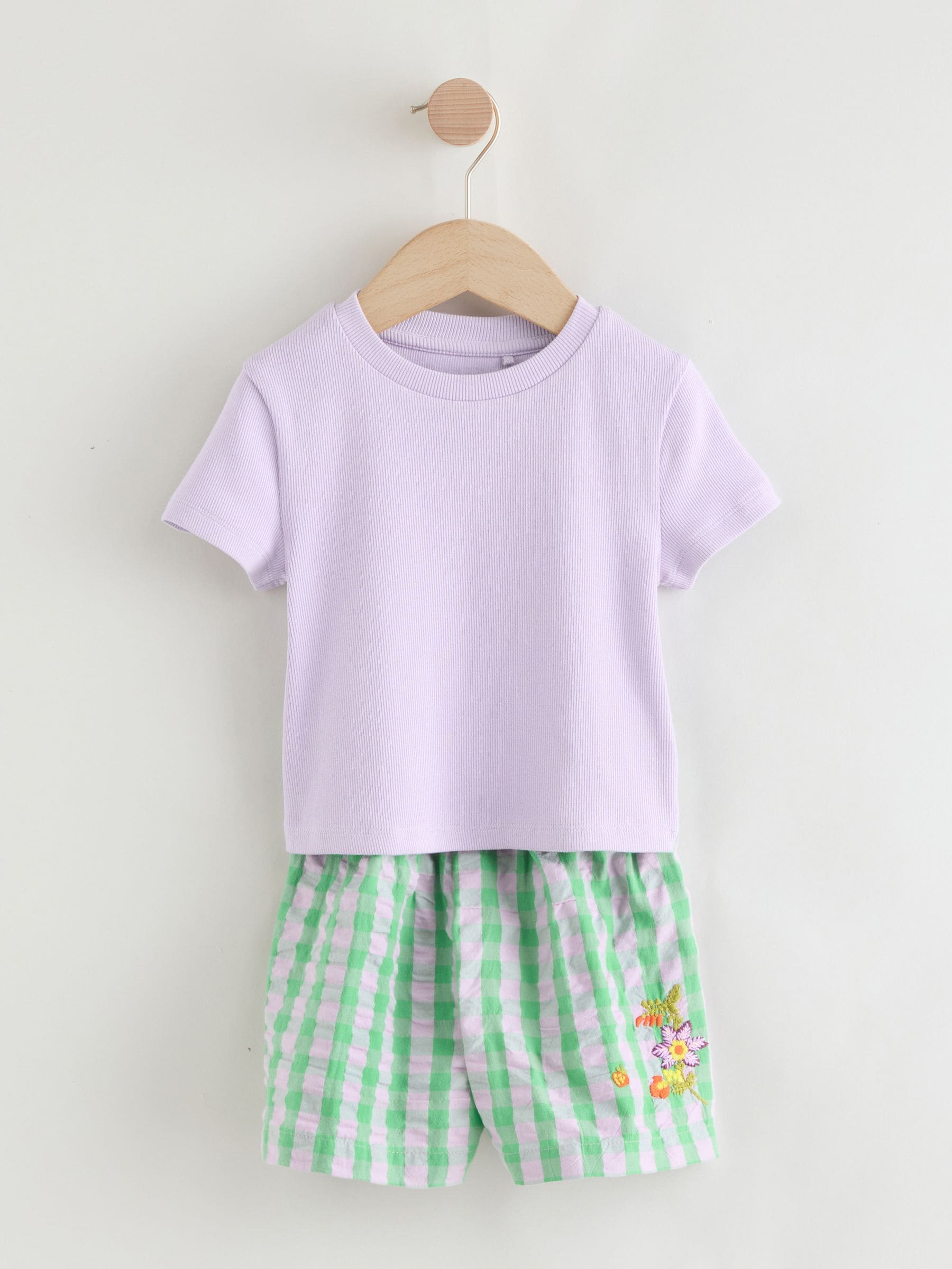 Green/Orange Short Pyjamas 2 Pack (3-16yrs)