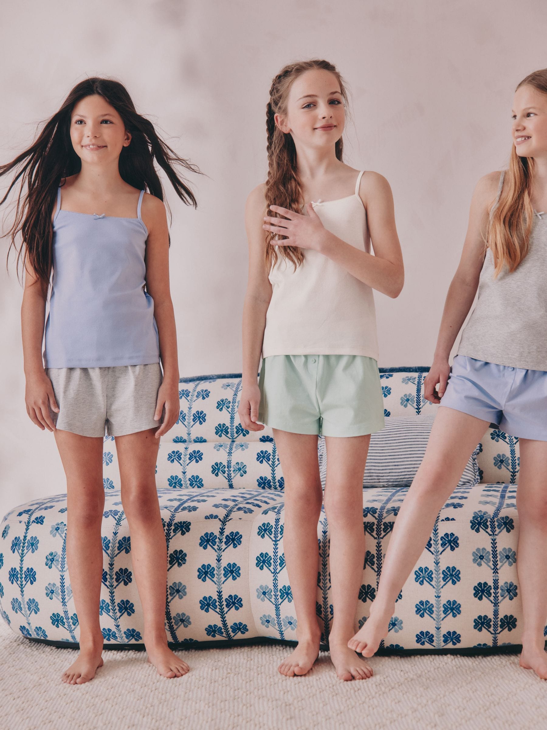 Blue Short Cami Pyjamas 3 Pack (3-16yrs)