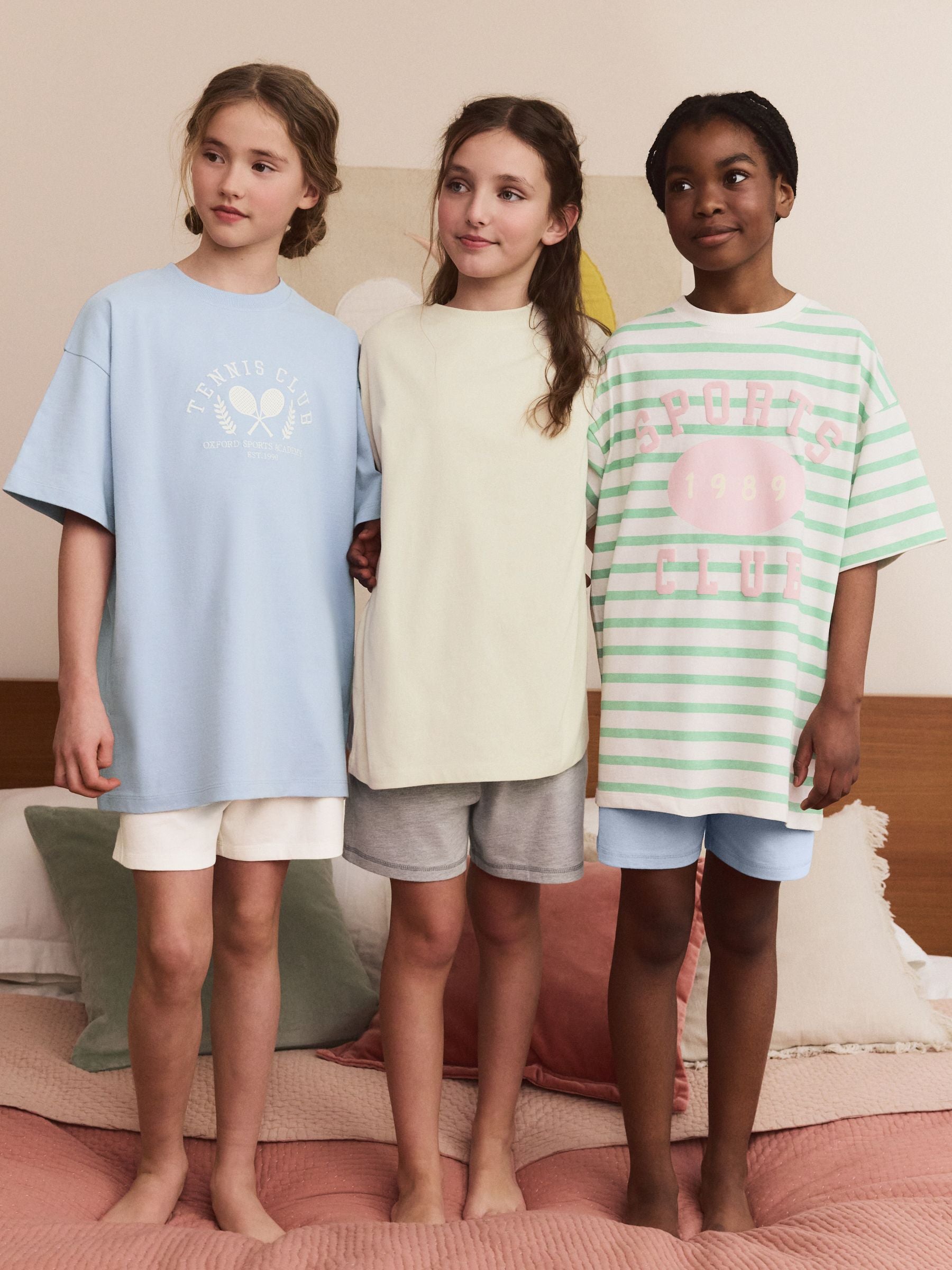 Blue/Ecru Pyjamas 3 Pack (3-16yrs)