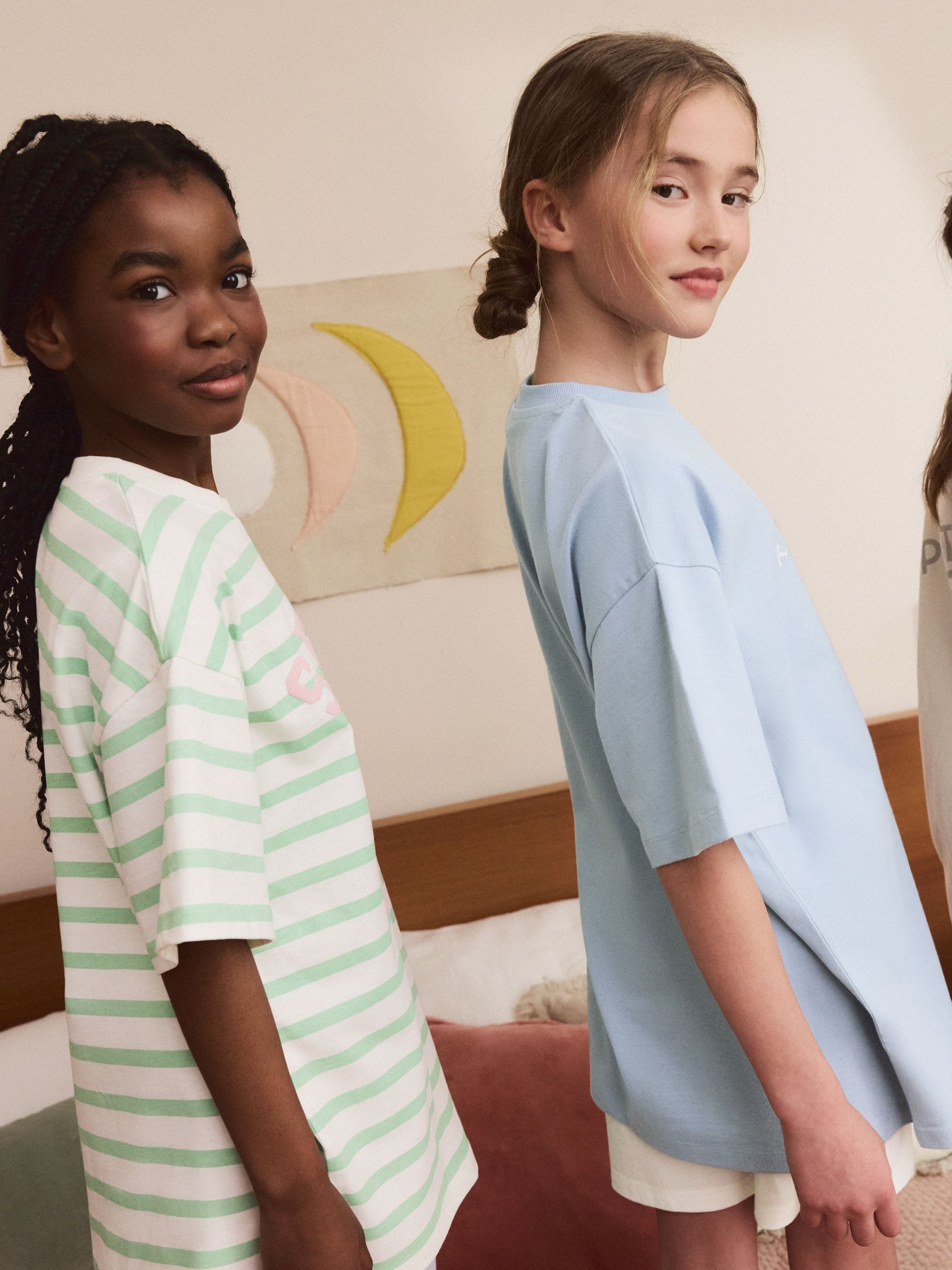 Blue/Ecru Pyjamas 3 Pack (3-16yrs)