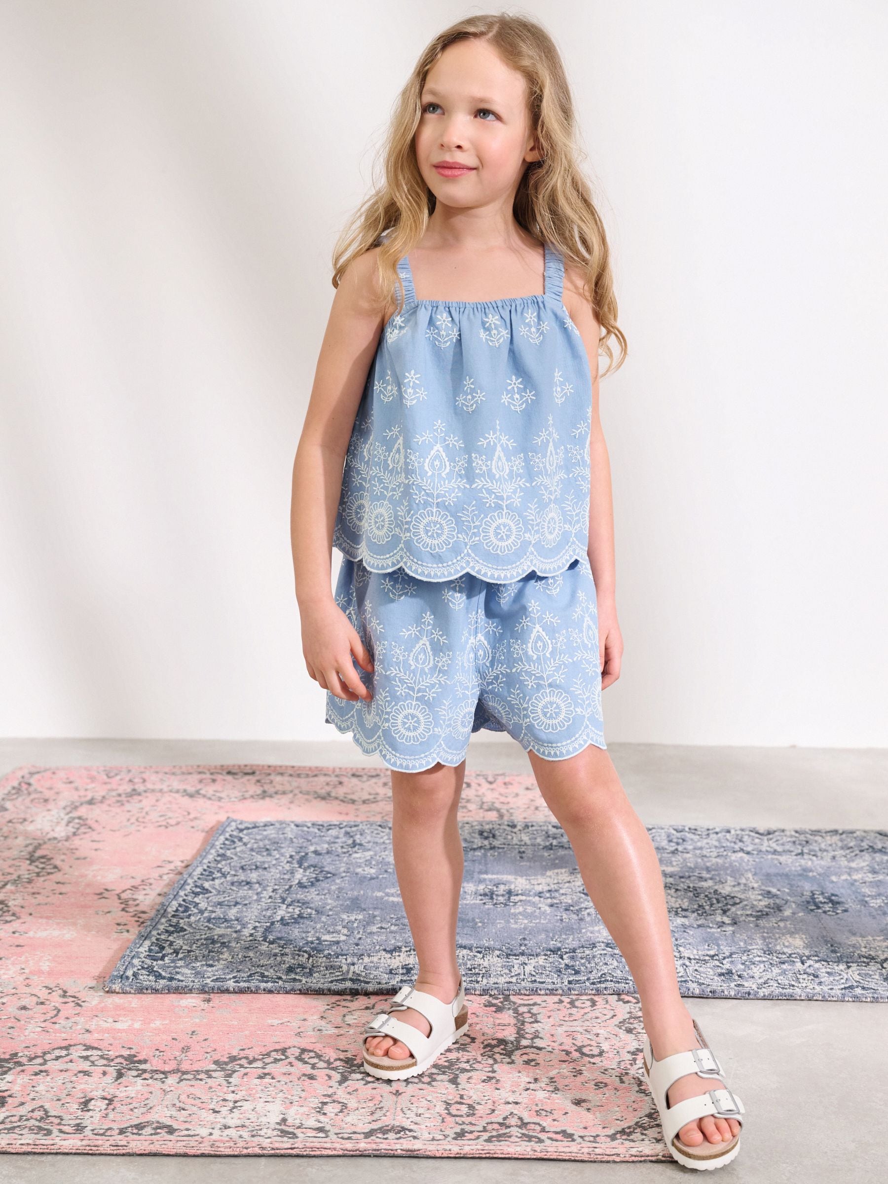 Blue Top and Shorts Set (3-16yrs)
