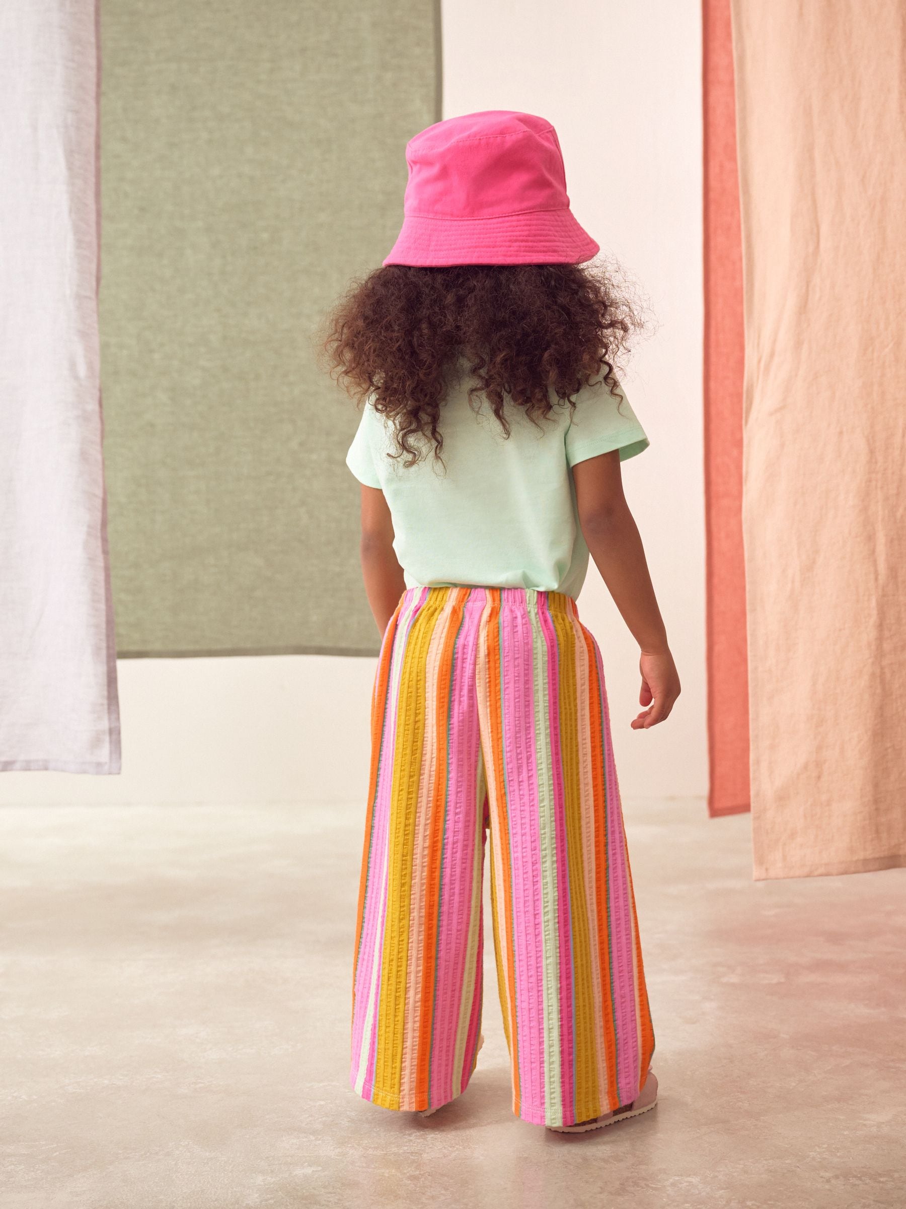 Rainbow Stripe Wide Leg Trousers (3mths-7yrs)