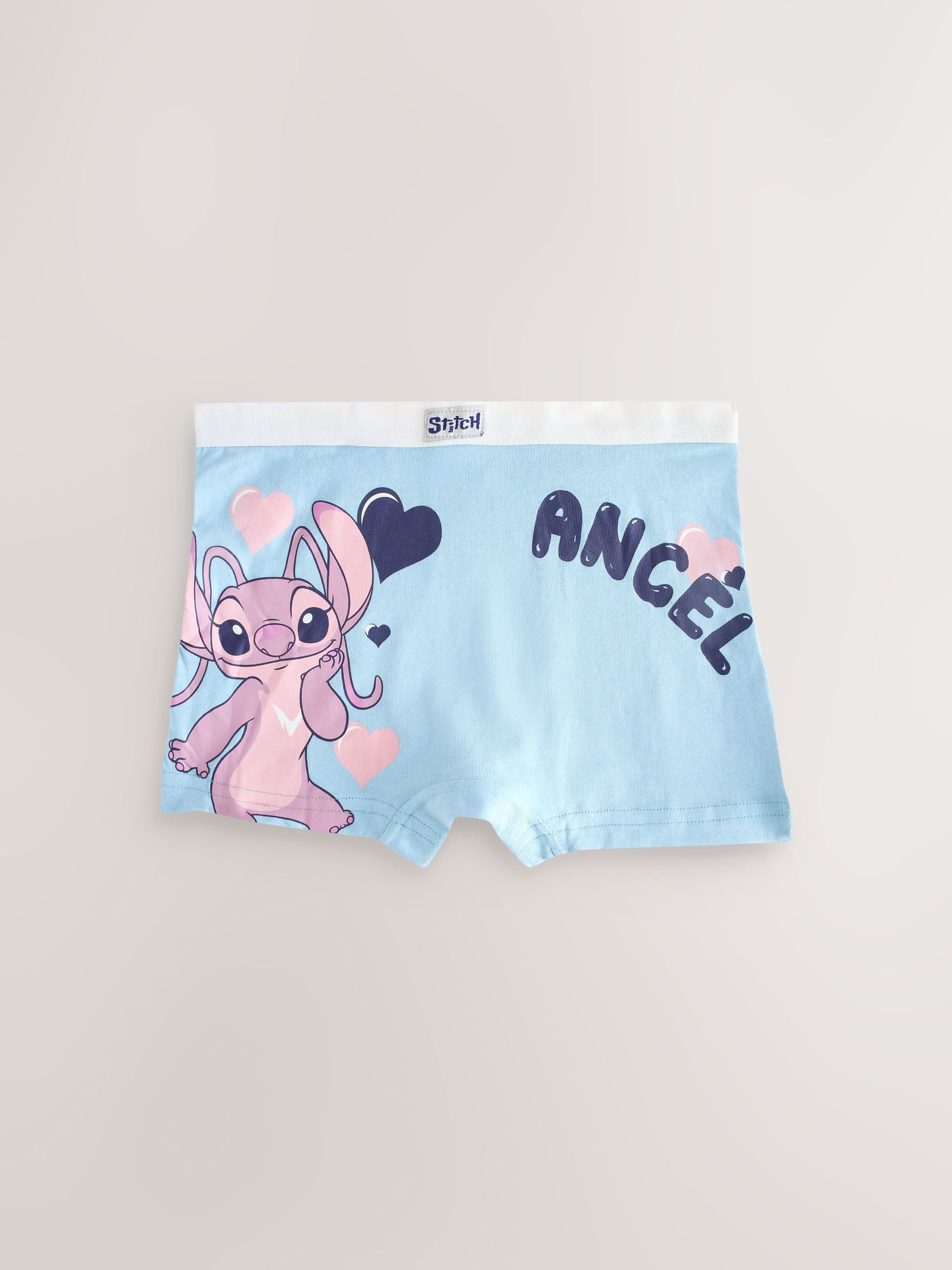 Pink/Blue Disney Stitch and Angel Shorts 5 Pack (2-16yrs)