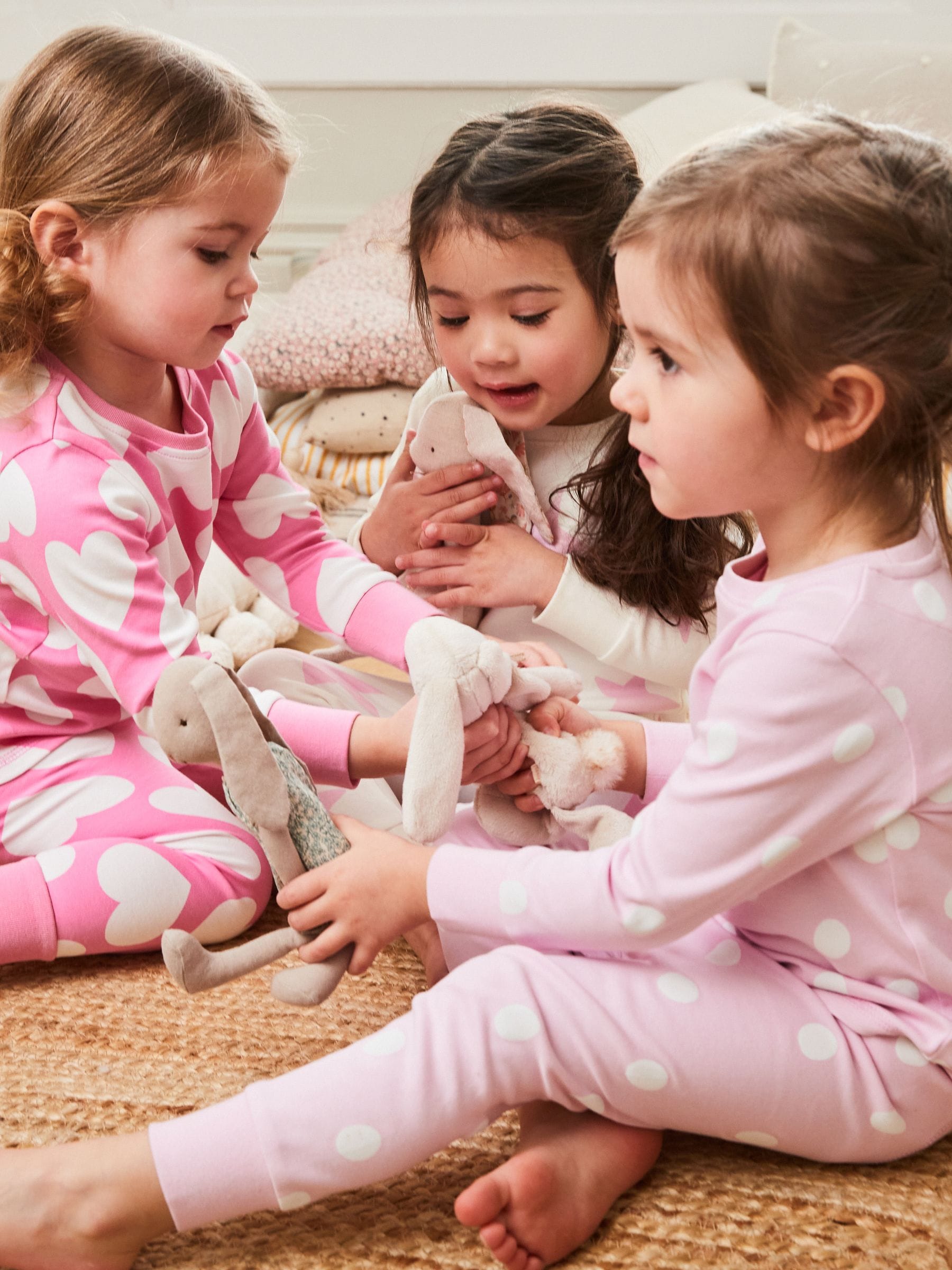 Pink Heart/Star Stampy Snuggle Pyjamas 3 Pack (9mths-12yrs)