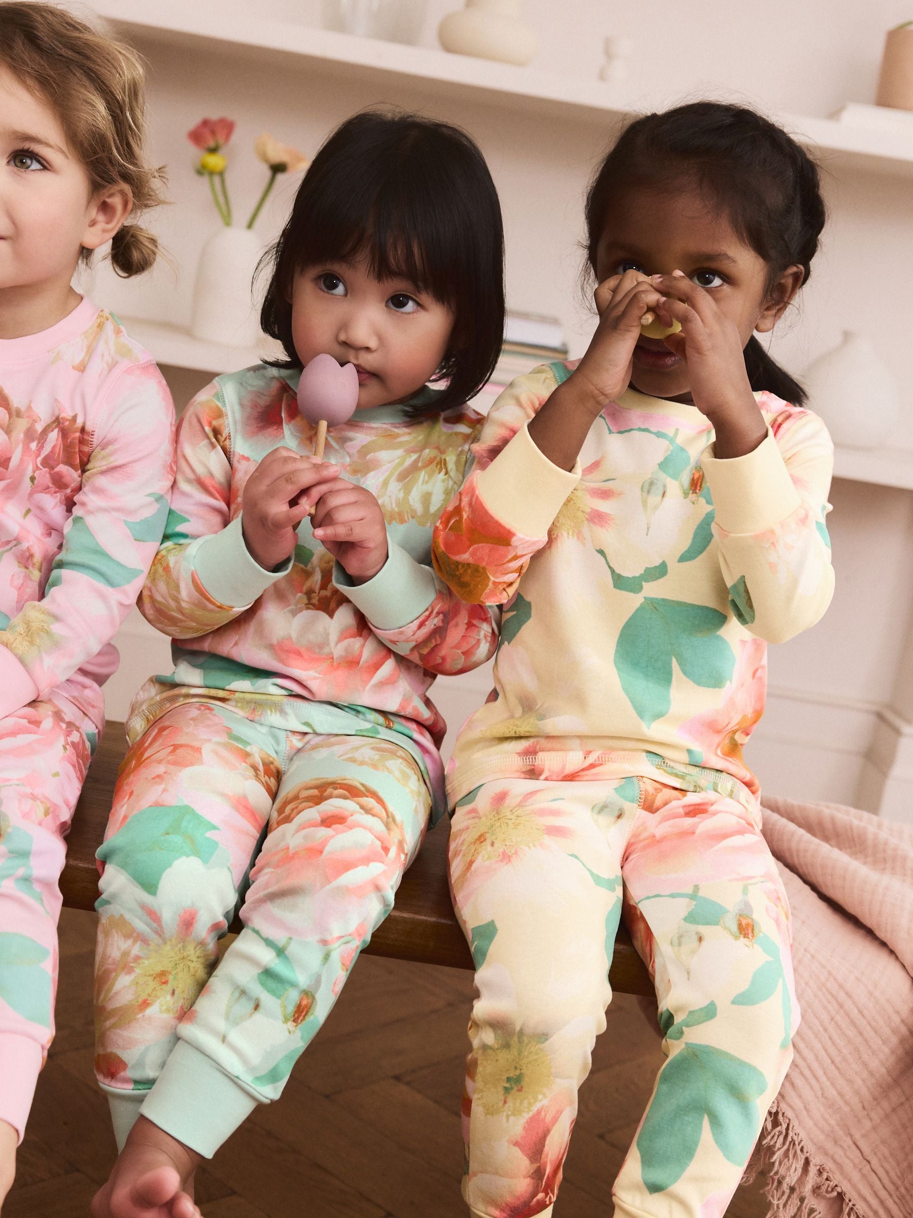 Yellow/Blue Snuggle Pyjamas 3 Pack (9mths-12yrs)