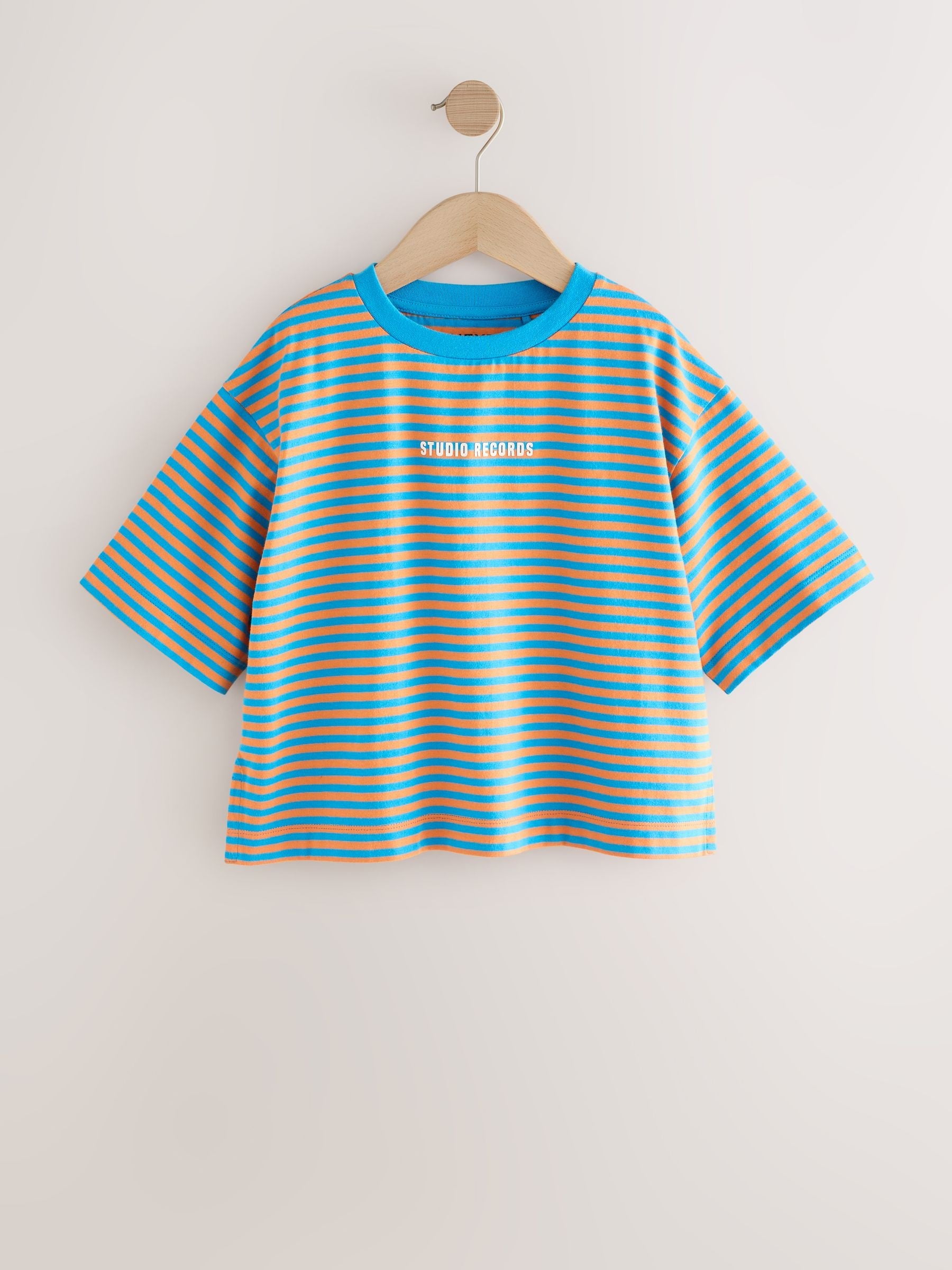 Bright Orange Stripe Oversized T-Shirts 4 Pack (3-16yrs)