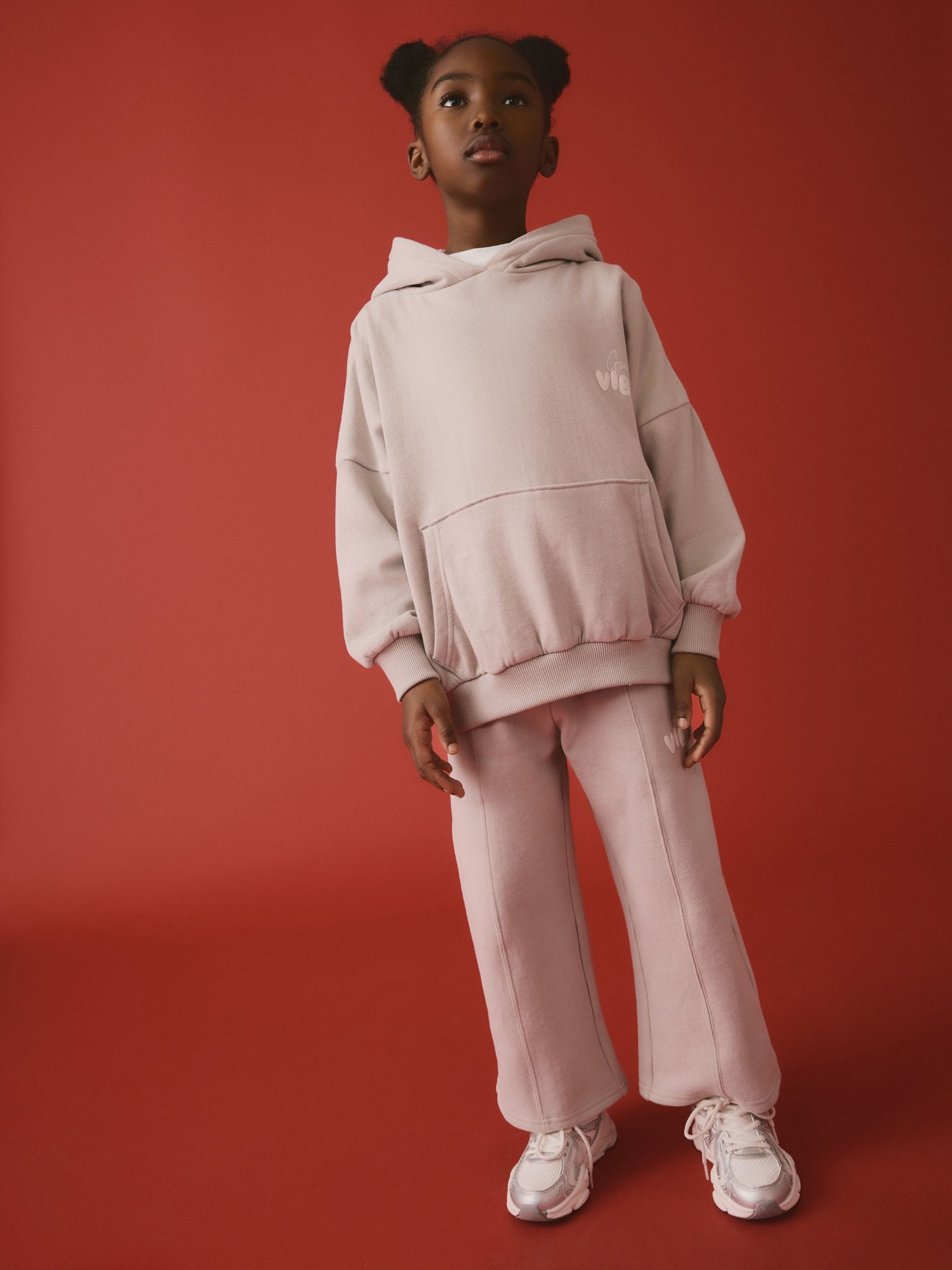 Grey Wide Leg Joggers (3-16yrs)