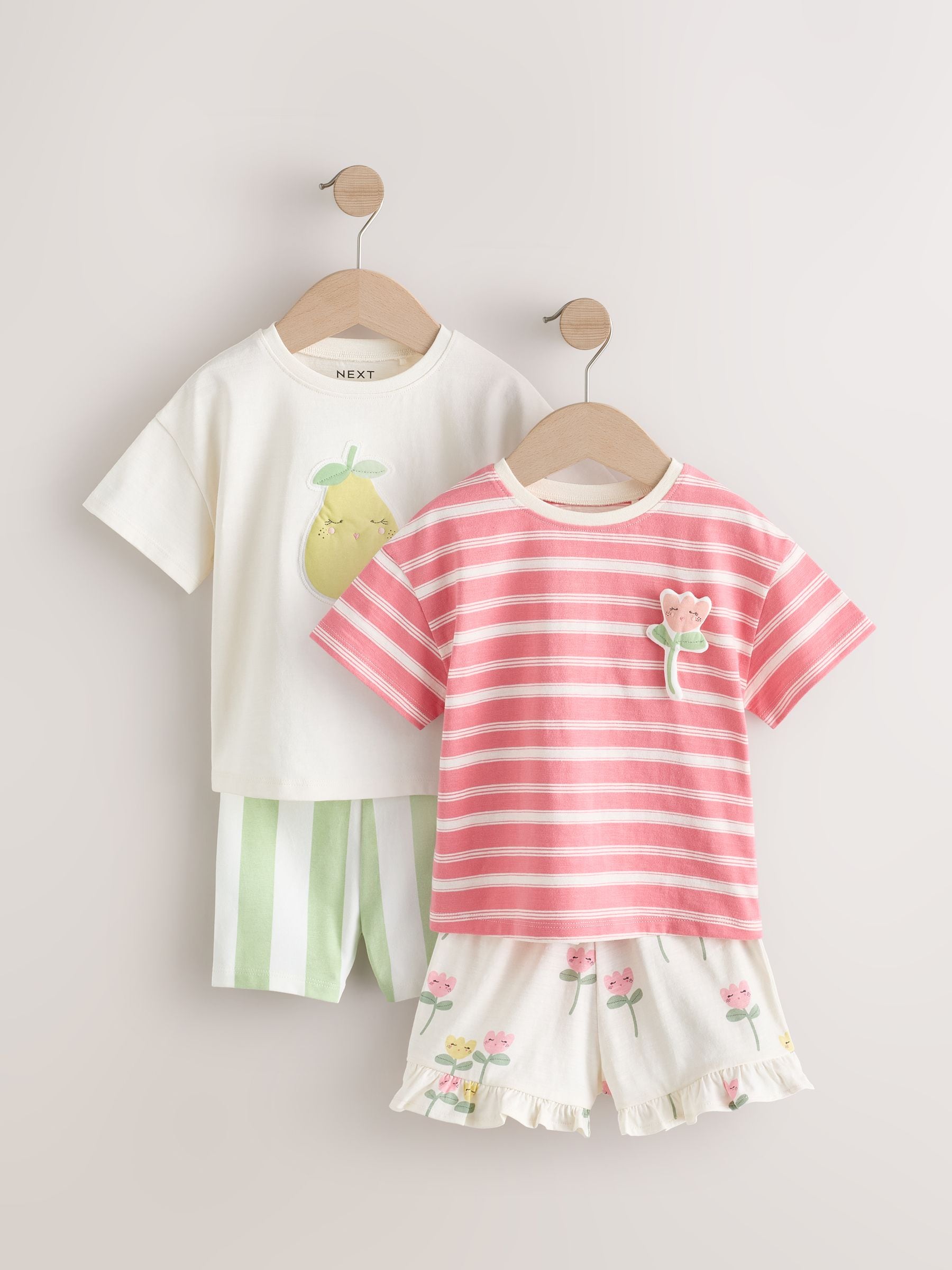 Pink Short Set 2 Pack (3mths-7yrs)