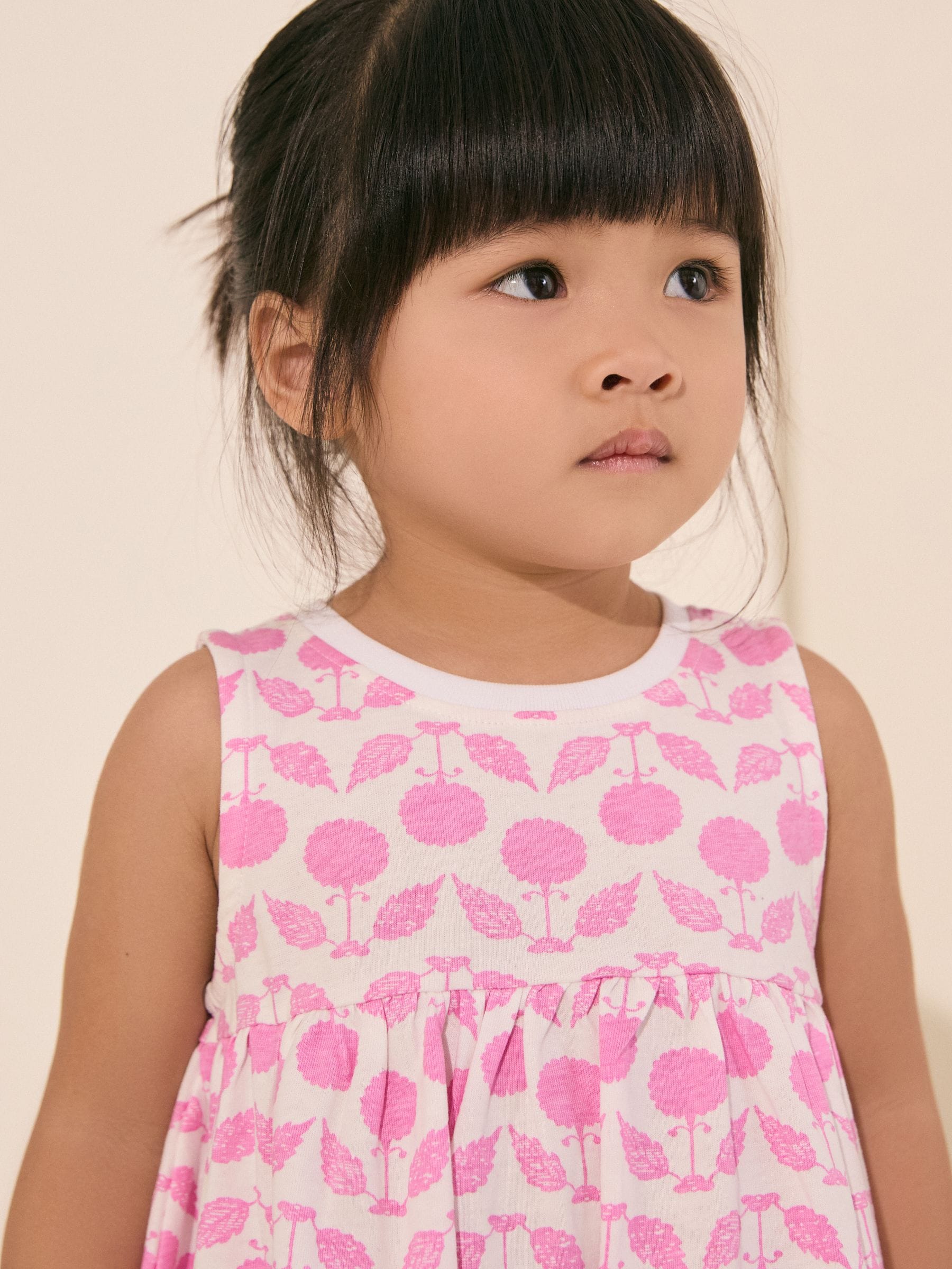Pink Sleeveless Jersey Summer Dress (3mths-7yrs)