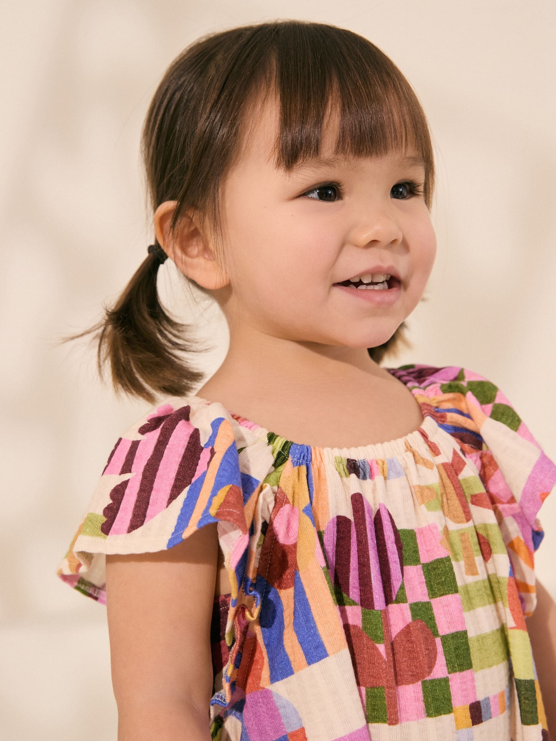 Blue/Pink 100% Cotton Jersey Ruffle Playsuit (3mths-7yrs)