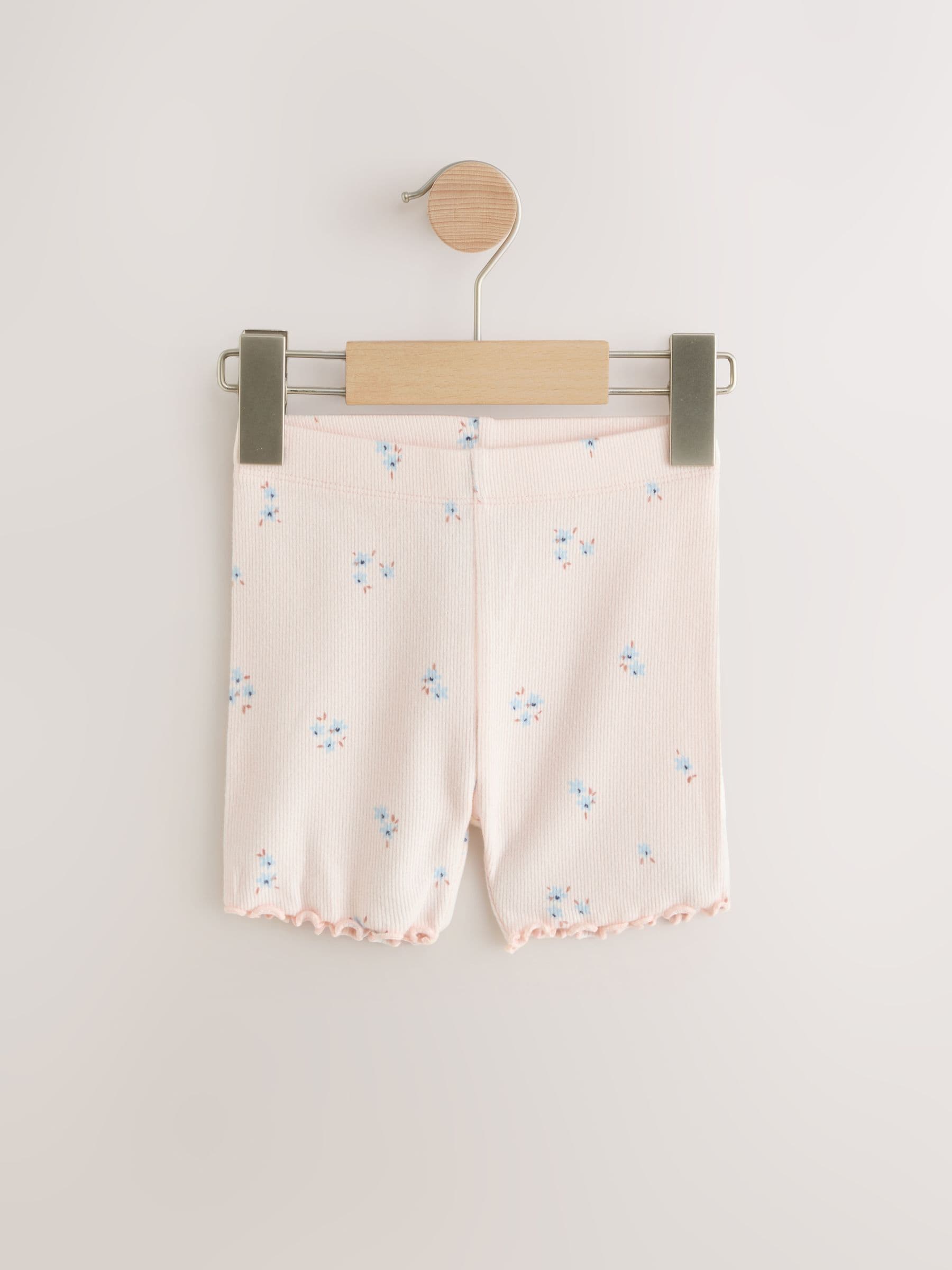 Blue Ribbed Shorts 5 Pack (3mths-7yrs)