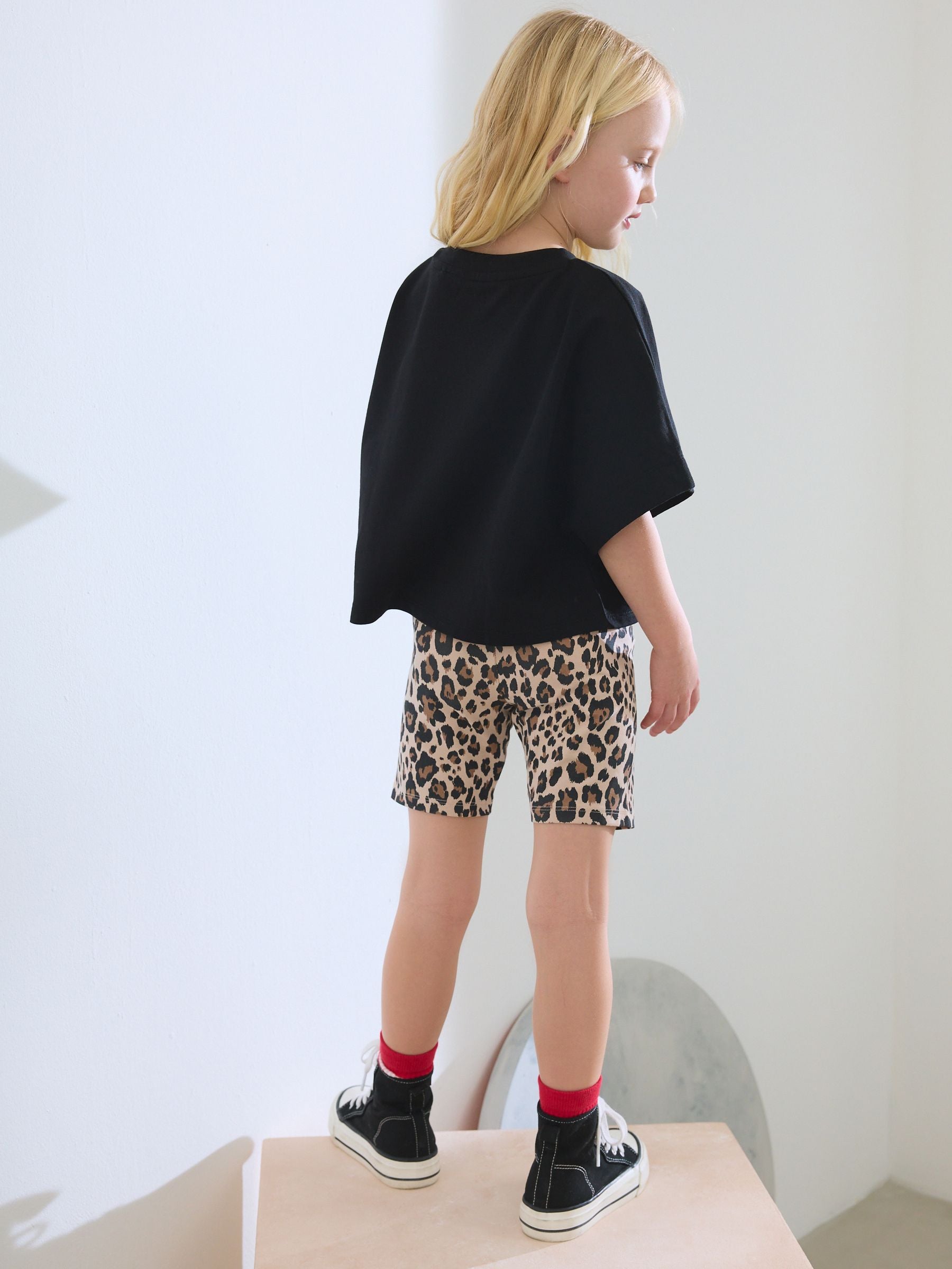 Animal Print Cycle Shorts (3-16yrs)