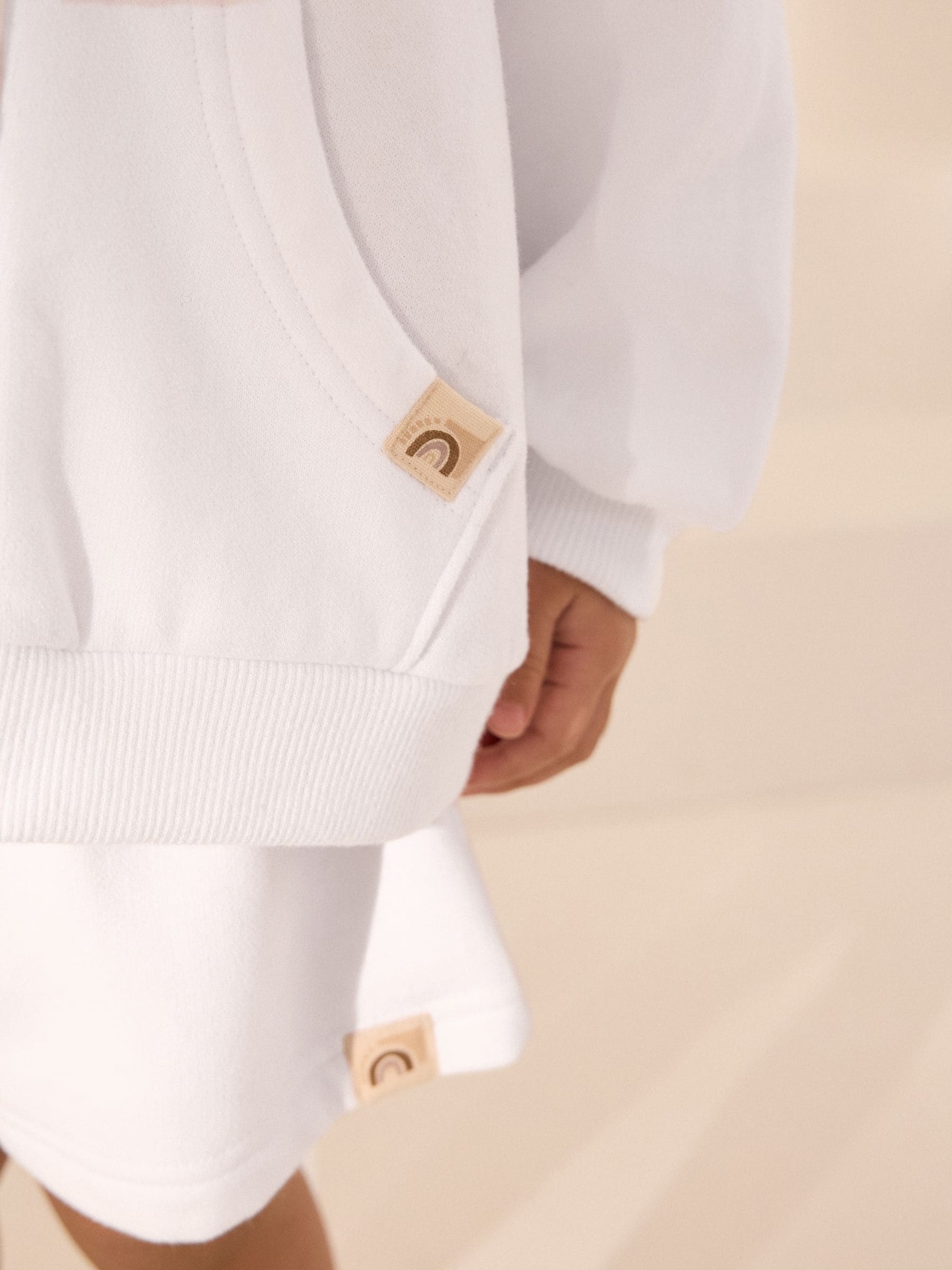 White Zip Through Hoodie (3mths-7yrs)