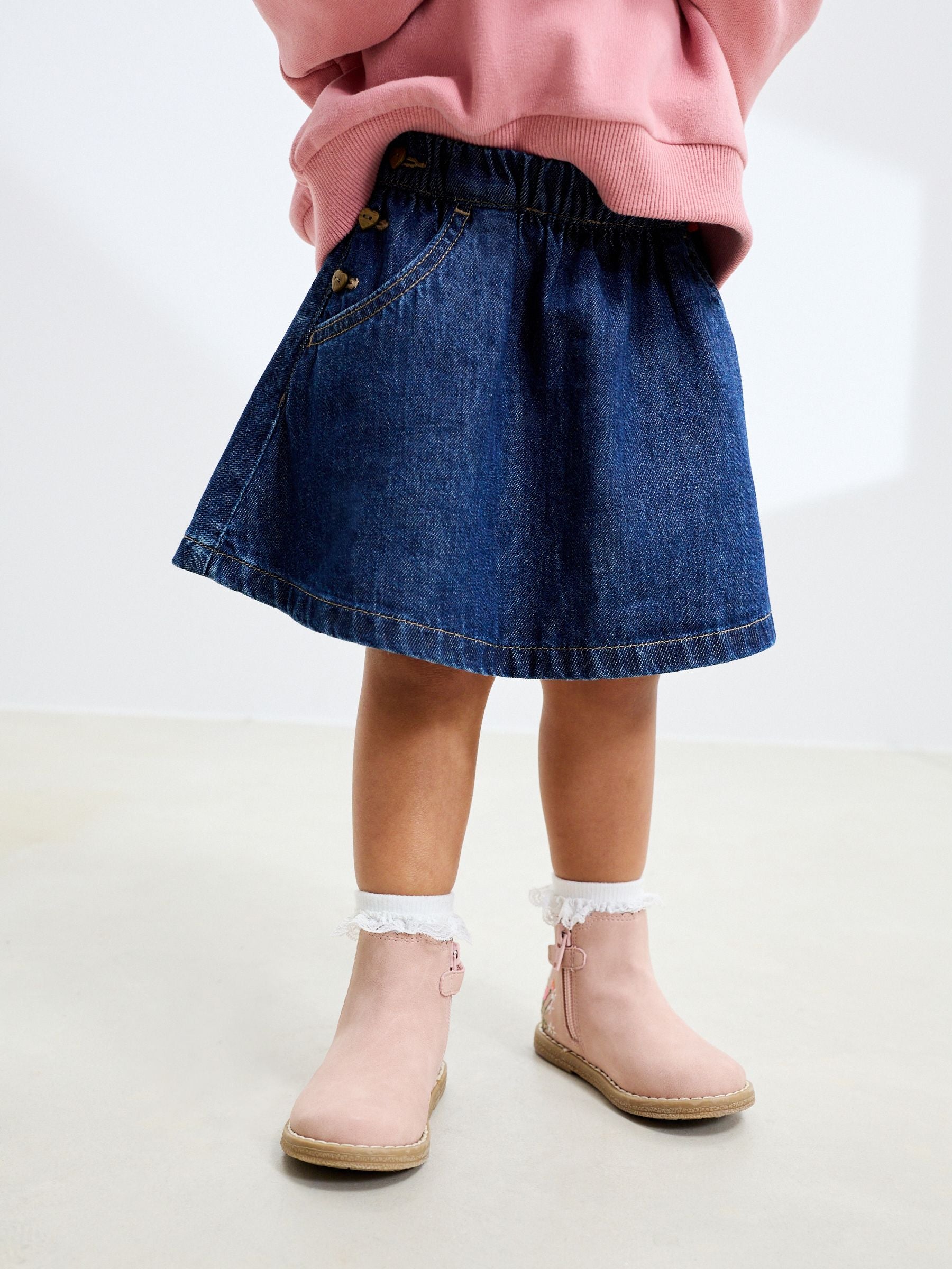 Dark Wash Denim Skirt (3mths-7yrs)