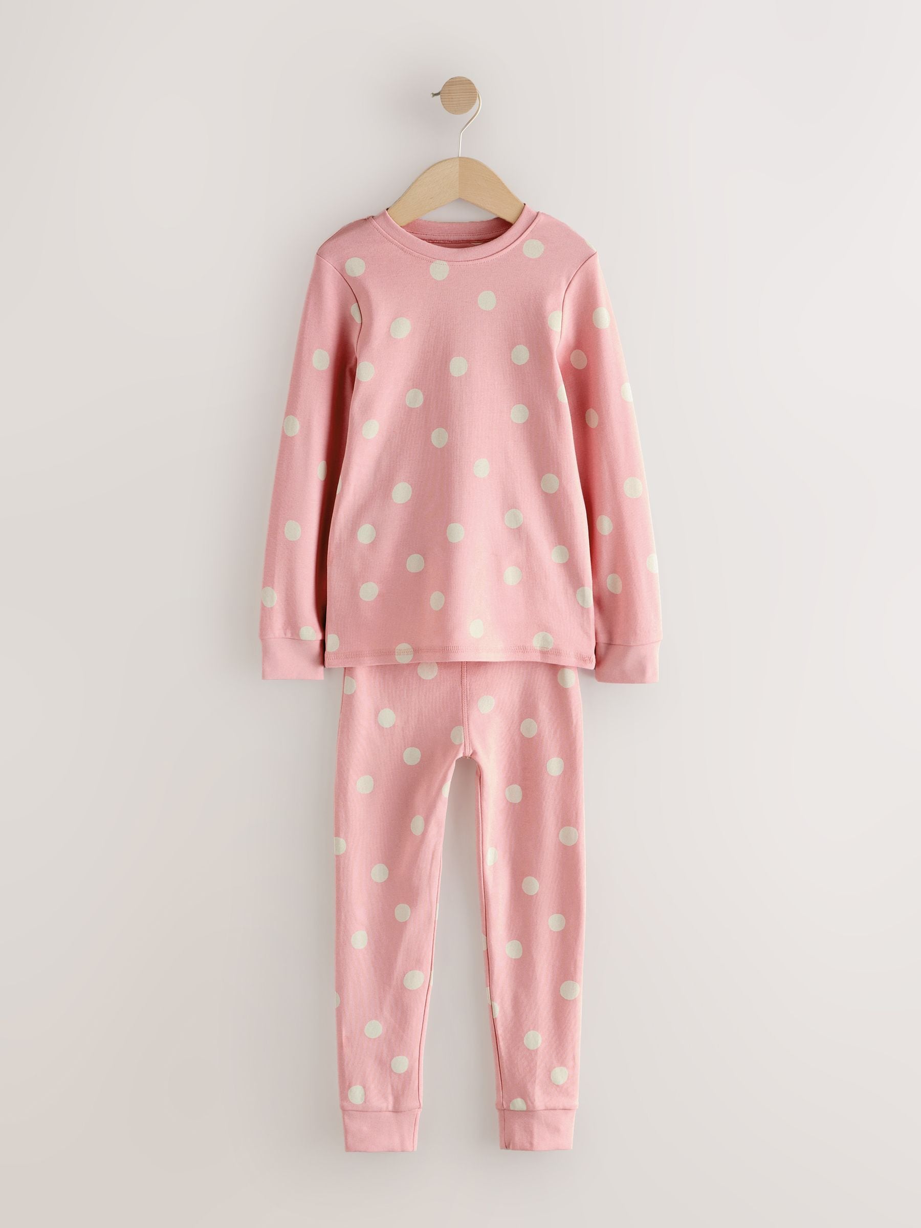 Pink/White Snuggle Pyjamas 3 Pack (9mths-12yrs)