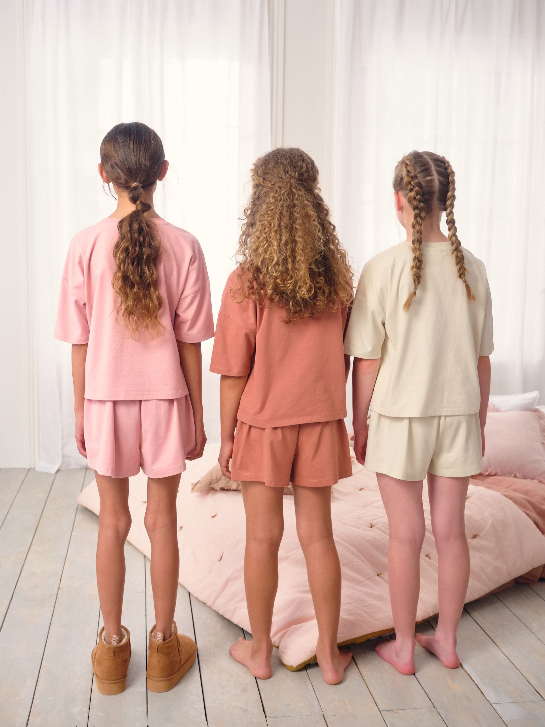 Pink/Cream City Print Pyjamas 3 Pack (3-16yrs)