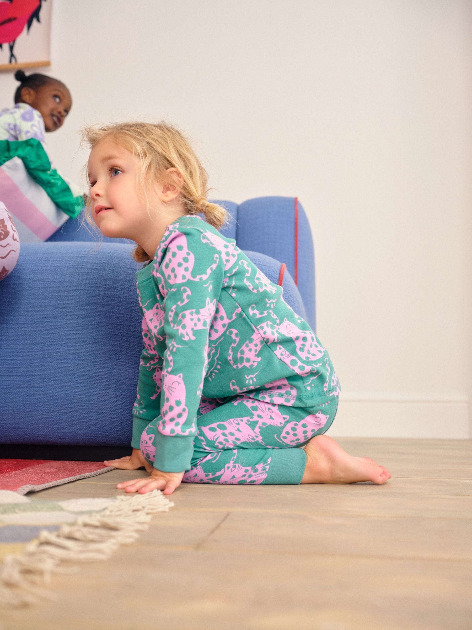 Purple/Green Stampy Character Snuggle Pyjamas 3 pack (9mths-12yrs)